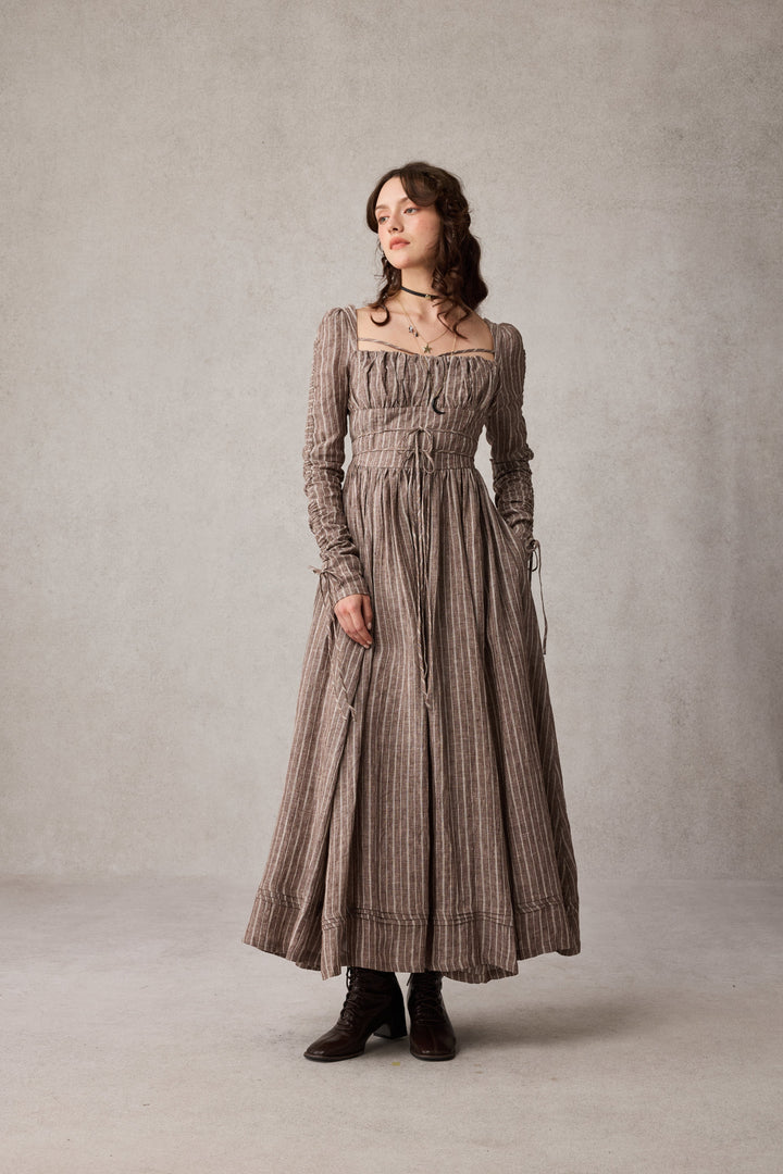 Monette 27 | Corset Linen Dress
