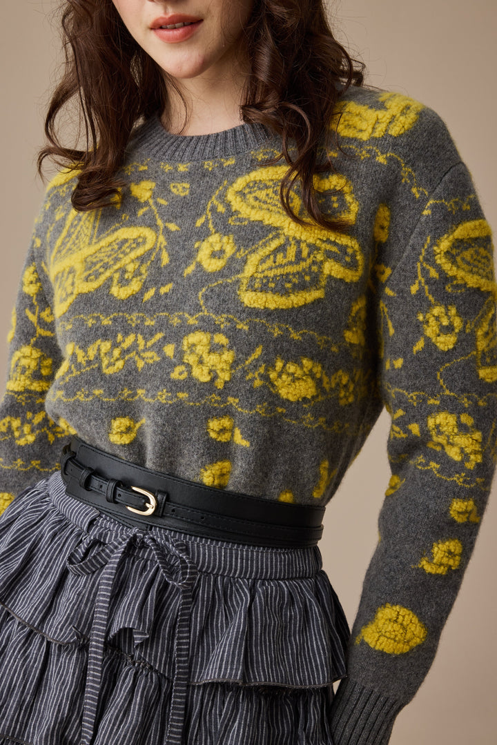Nutcracker 24 |100% Wool Floral Jumper Sweater