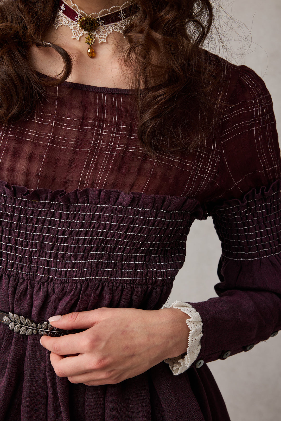 Orchid 19 |romantic linen gown