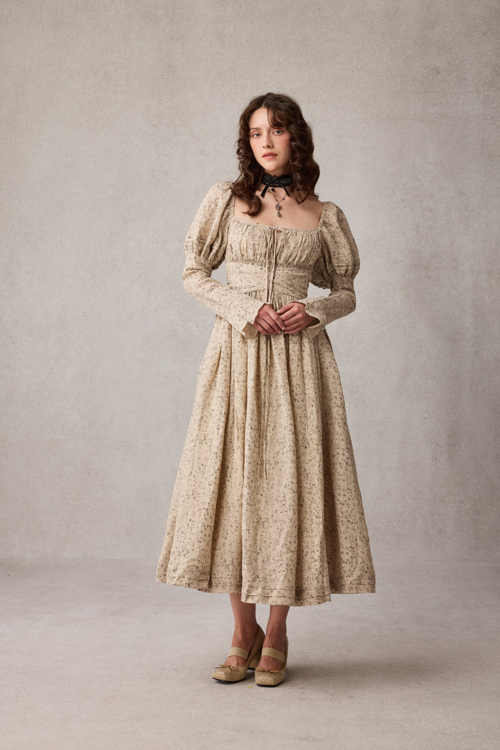 Paisley 11 | Elegant Floral Linen Dress