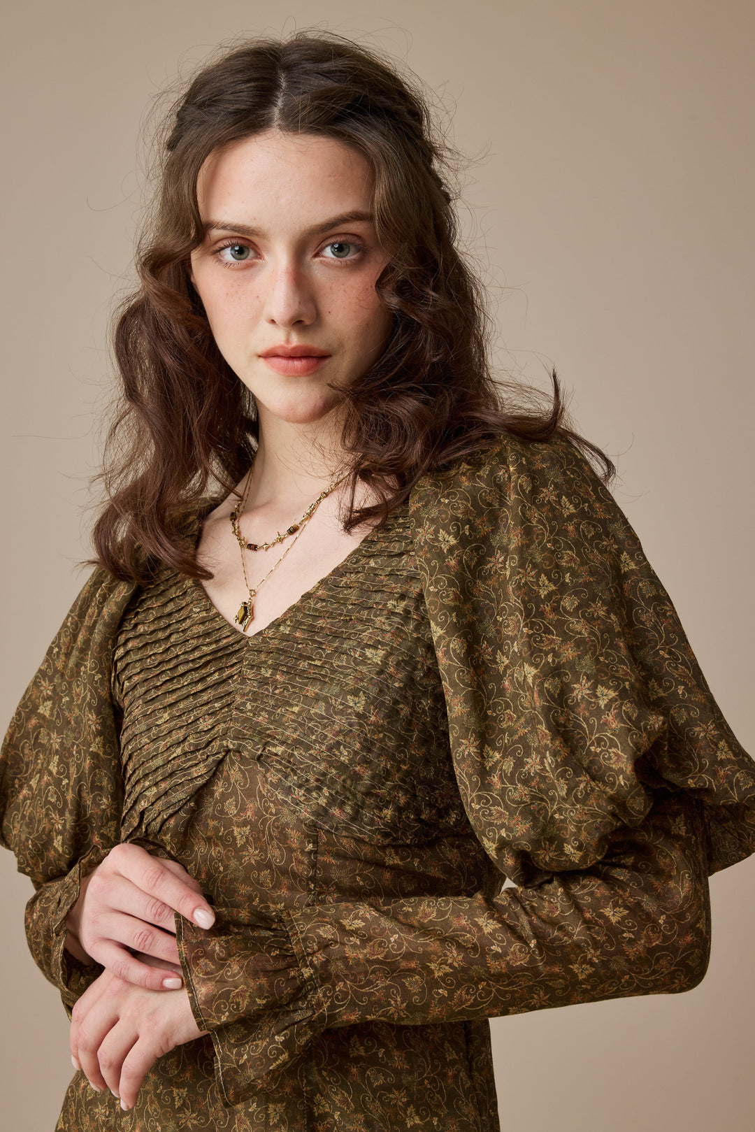 Sonia 33 |pintucked linen blouse