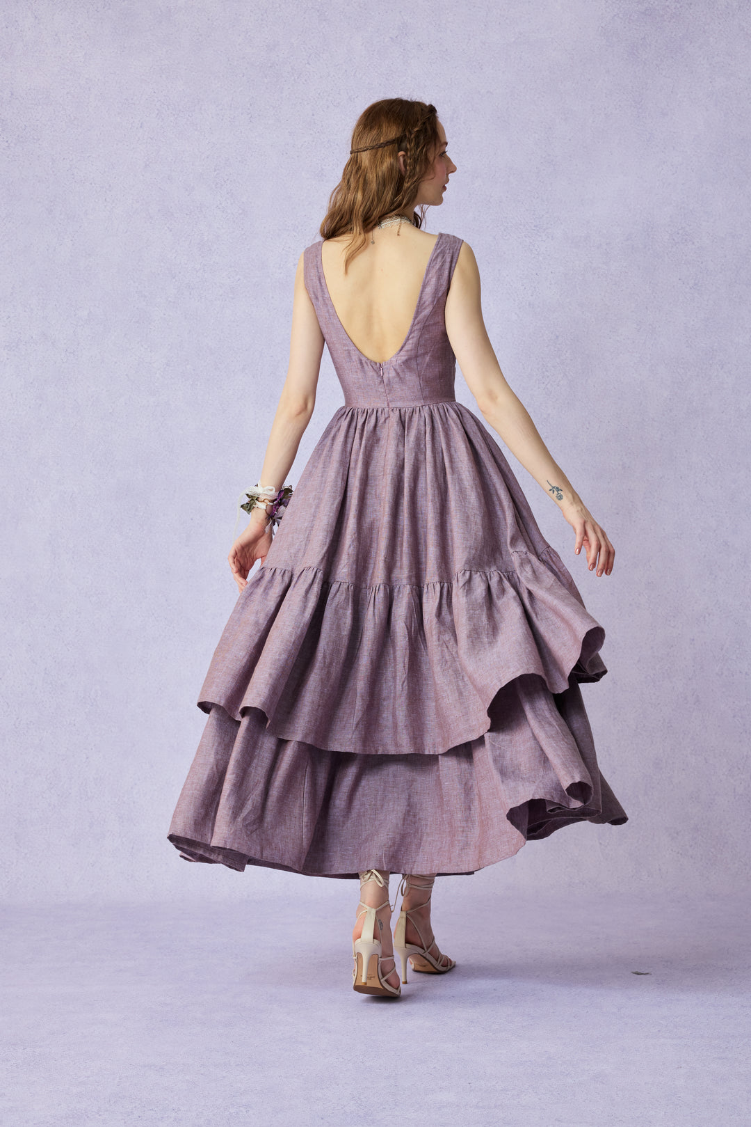 Amélia 29 |Victorian linen dress & skirt （2 pieces)