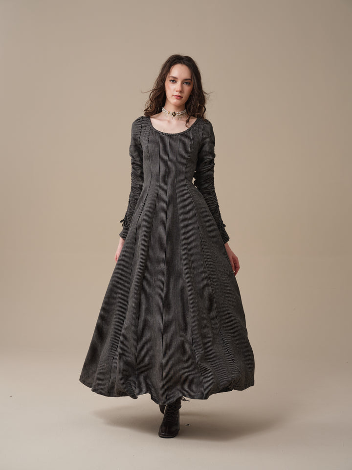 Crystal 17 | Victorian maxi linen dress