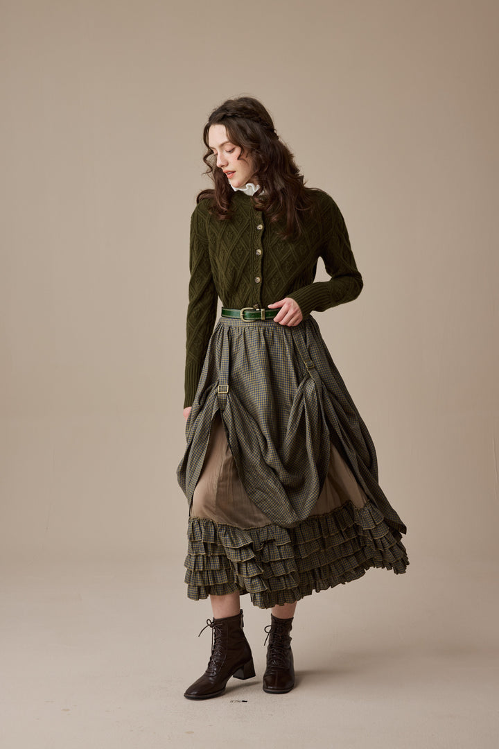 Anna 21 | Layered Linen Skirt (Adjustable)