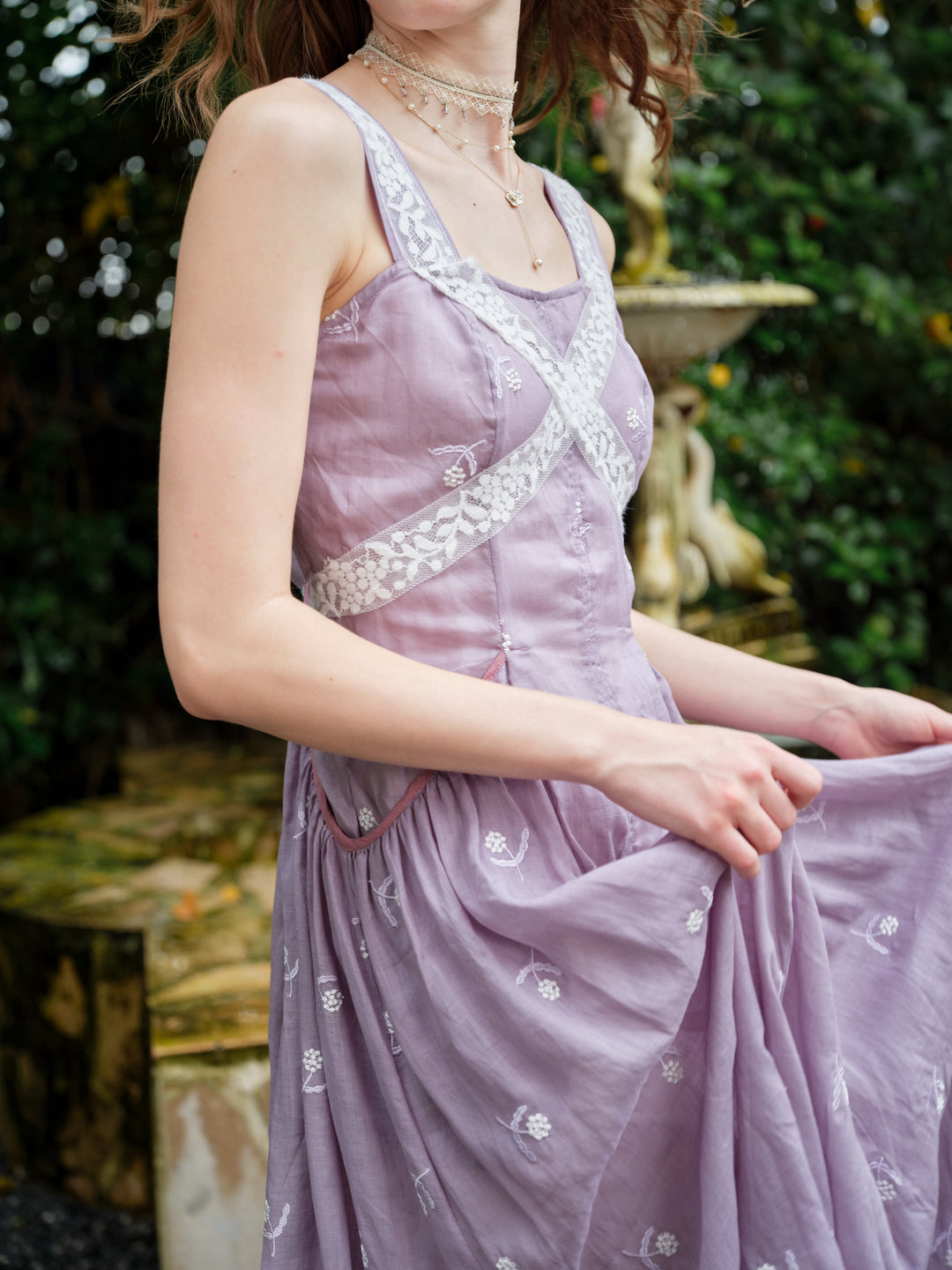 Juliet | Lace & Linen Dress Gown