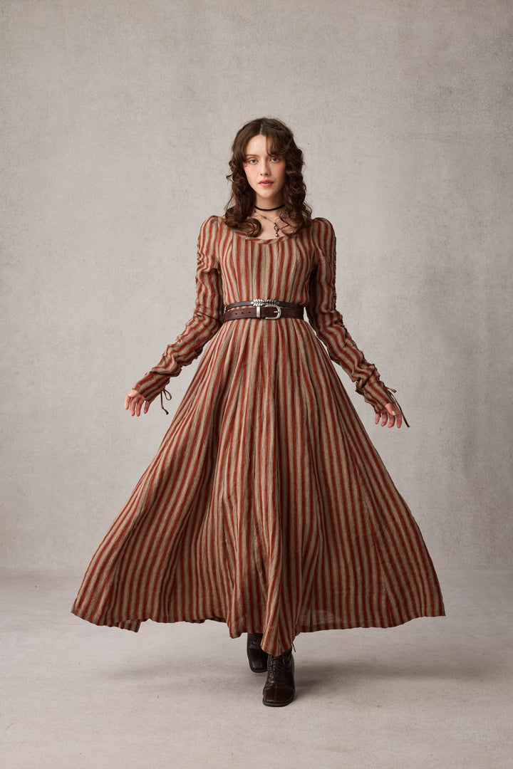 Crystal 17 | Victorian maxi linen dress