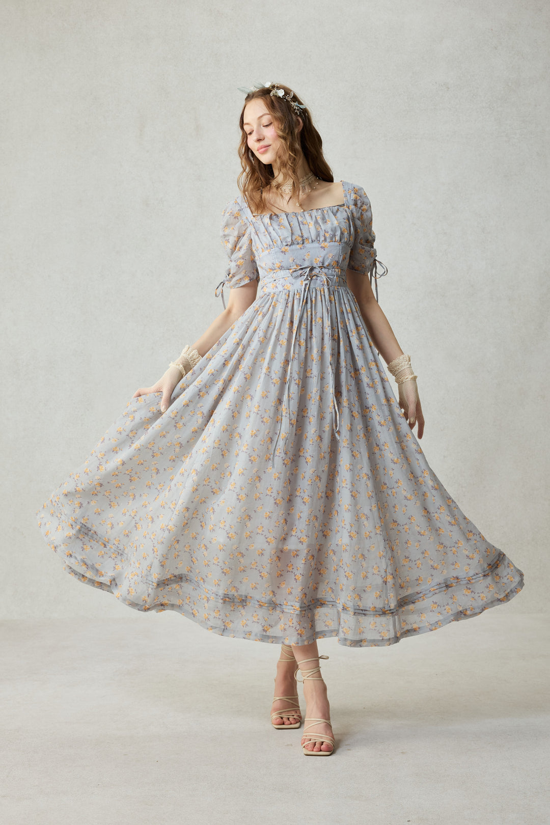 Monette 27 | Corset Linen Dress