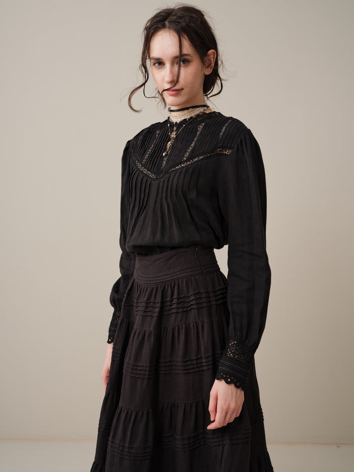 Minna 21 | Edward Linen Lace Blouse
