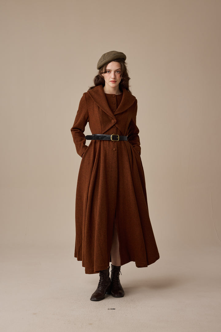 Gemma 17 | 100% wool victorian coat
