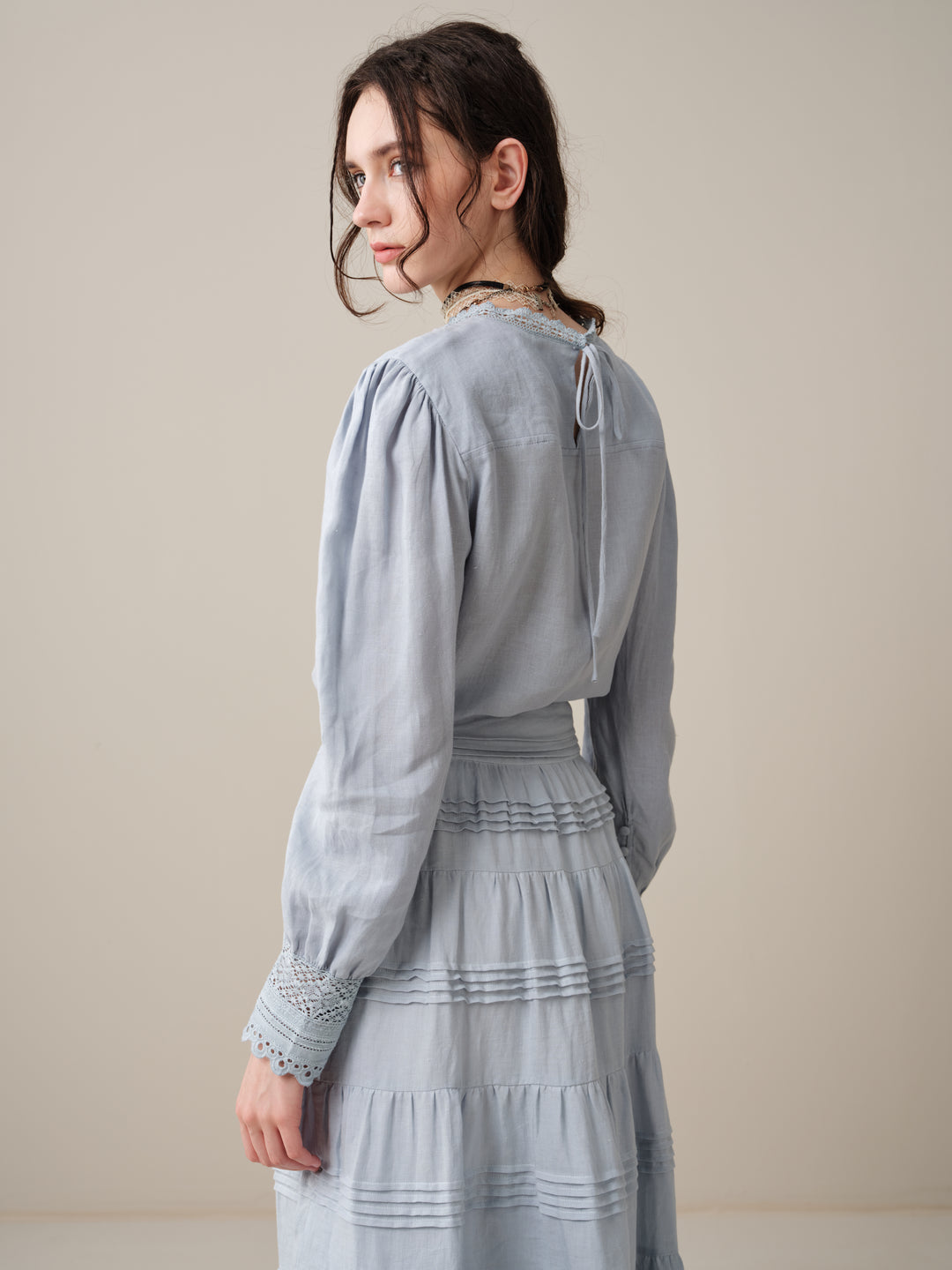Minna 21 | Edward Linen Lace Blouse