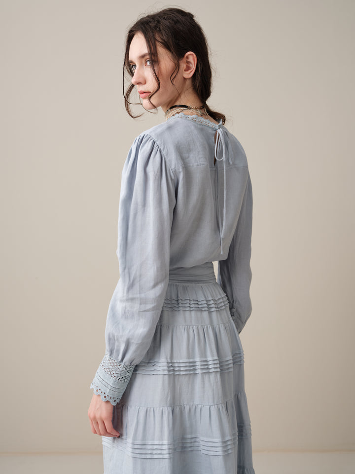 Minna 21 | Edward Linen Lace Blouse