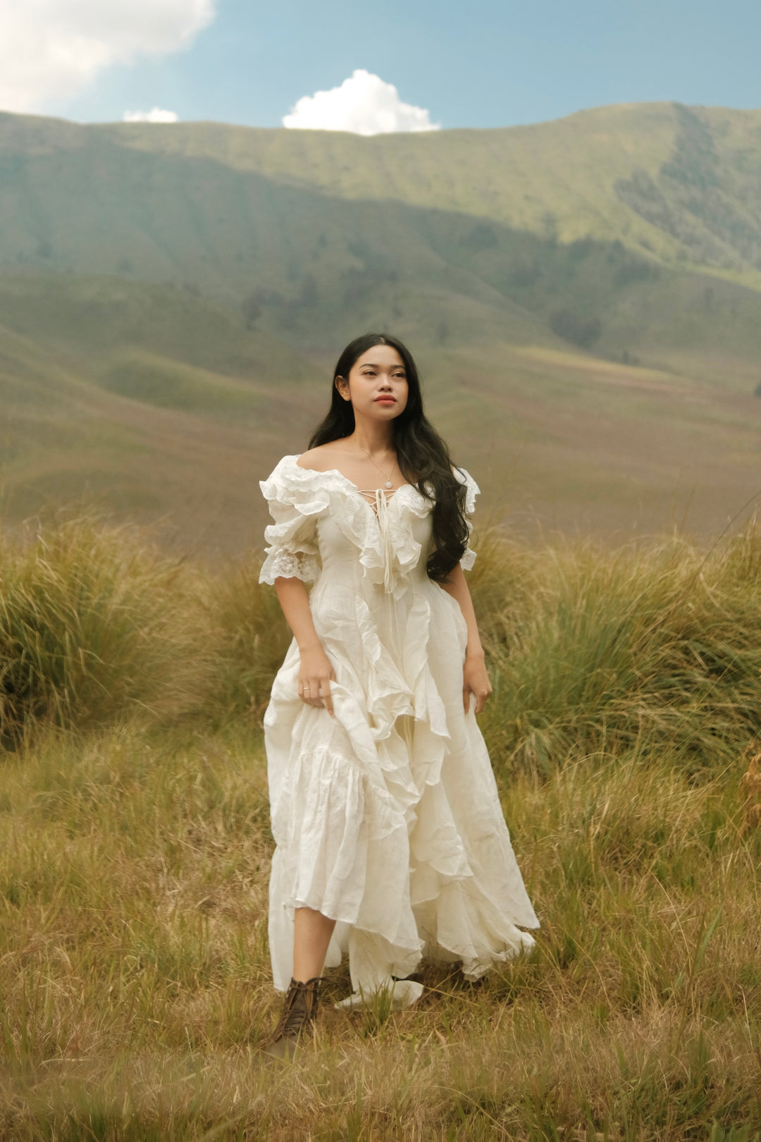Dewdrops 16 | Maxi Linen Dress Gown