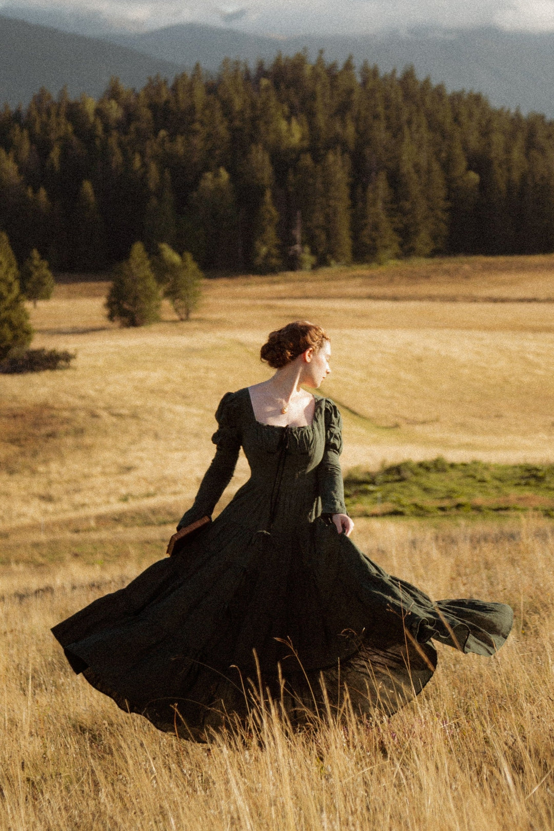 Queena 22 | Empired Maxi linen dress