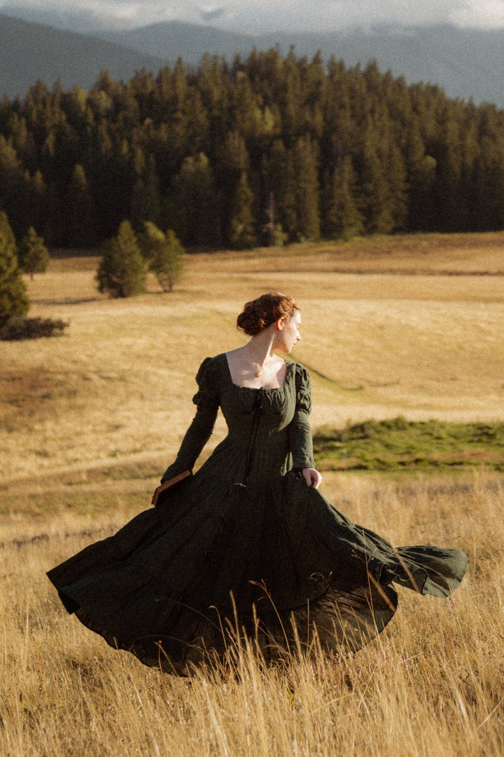 Queena 22 | Empired Maxi linen dress