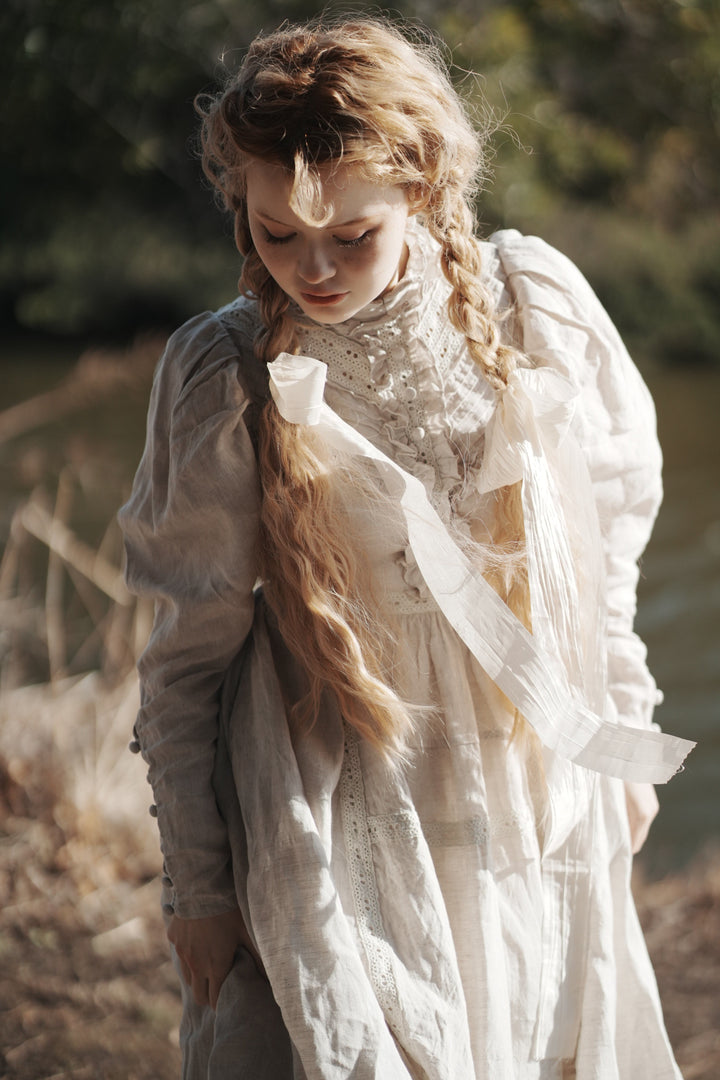 MARY 18 | VINTAGE LINEN DRESS GOWN