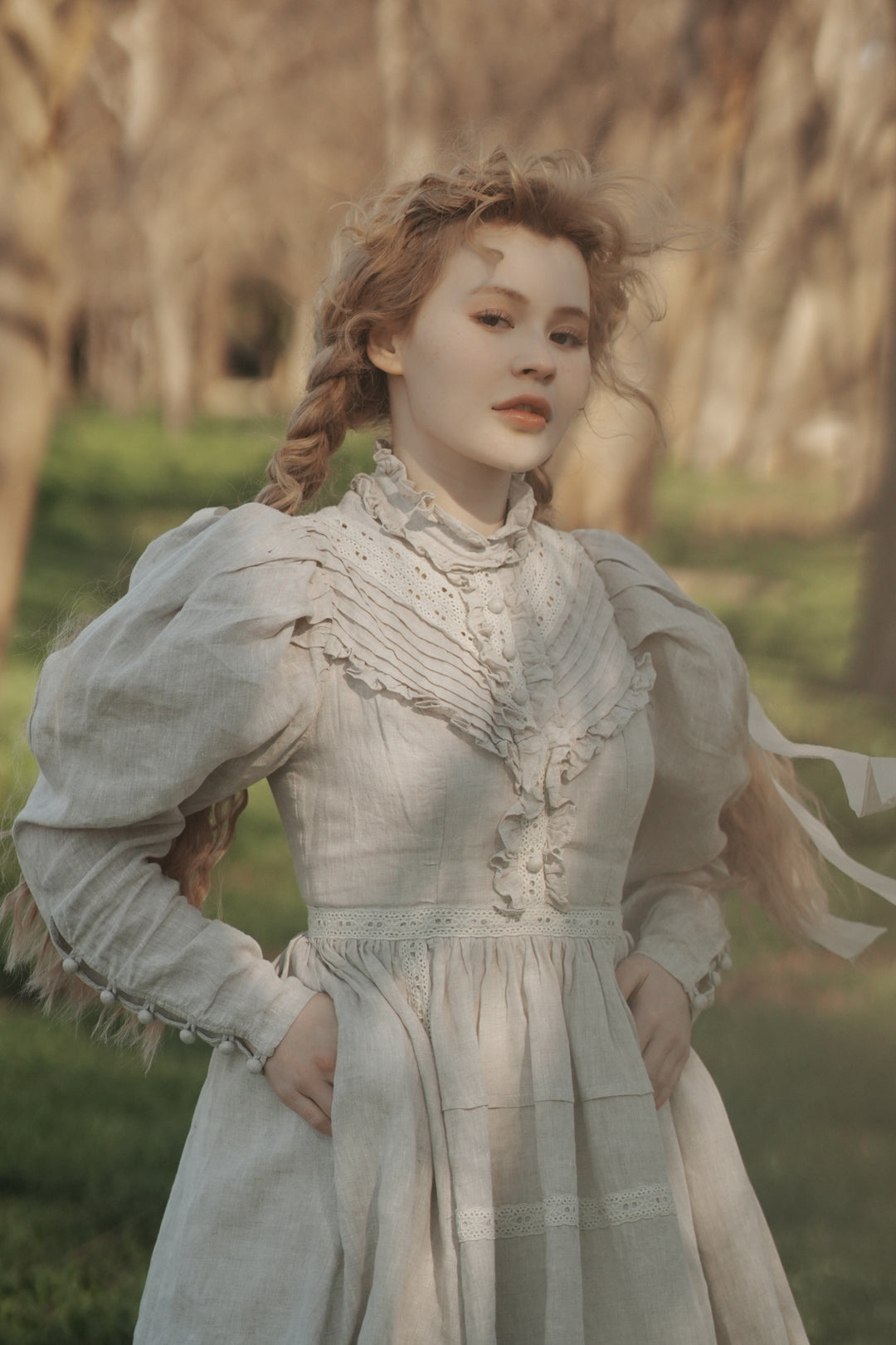 MARY 18 | VINTAGE LINEN DRESS GOWN