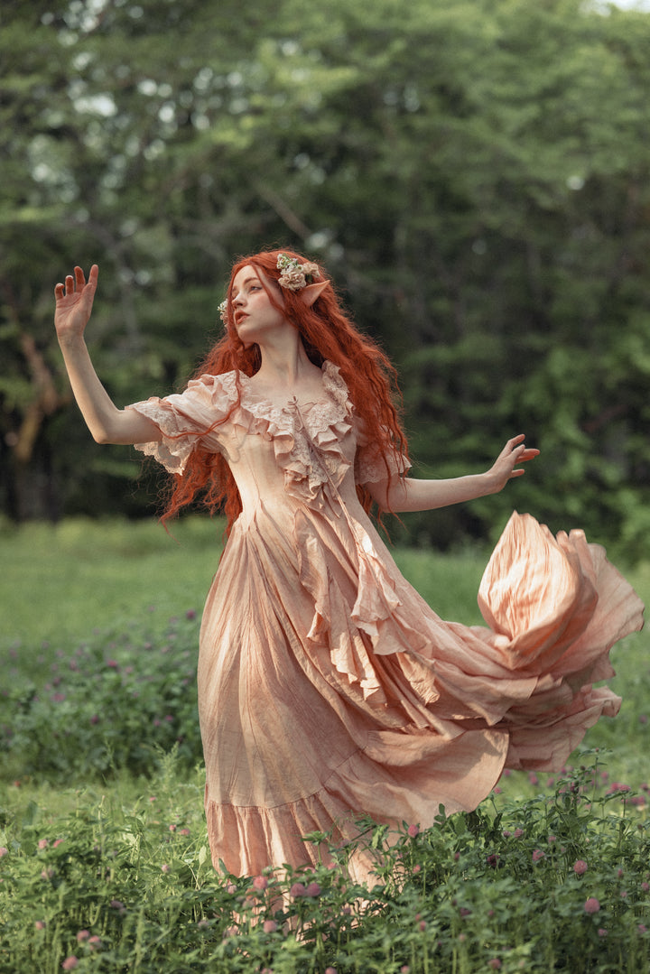 Dewdrops 16 | Maxi Linen Dress Gown