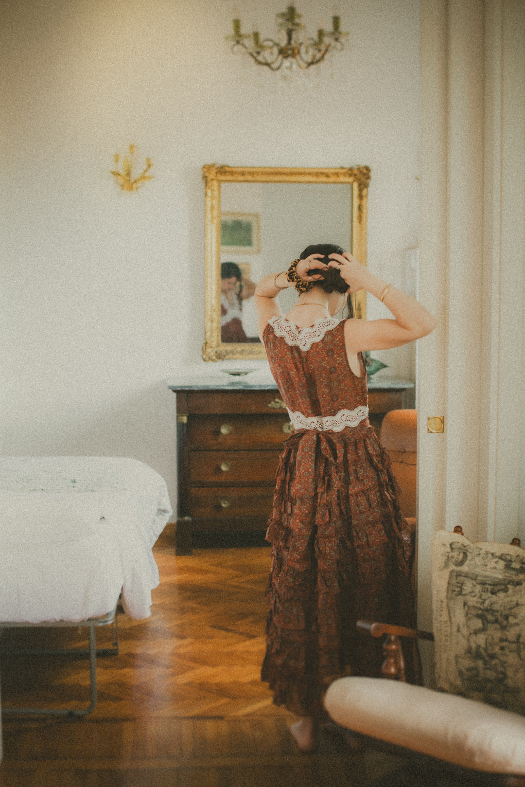28 dresses Nolita 28 |Lace & Linen Dress Gown (With Gift scarf) – Linennaive