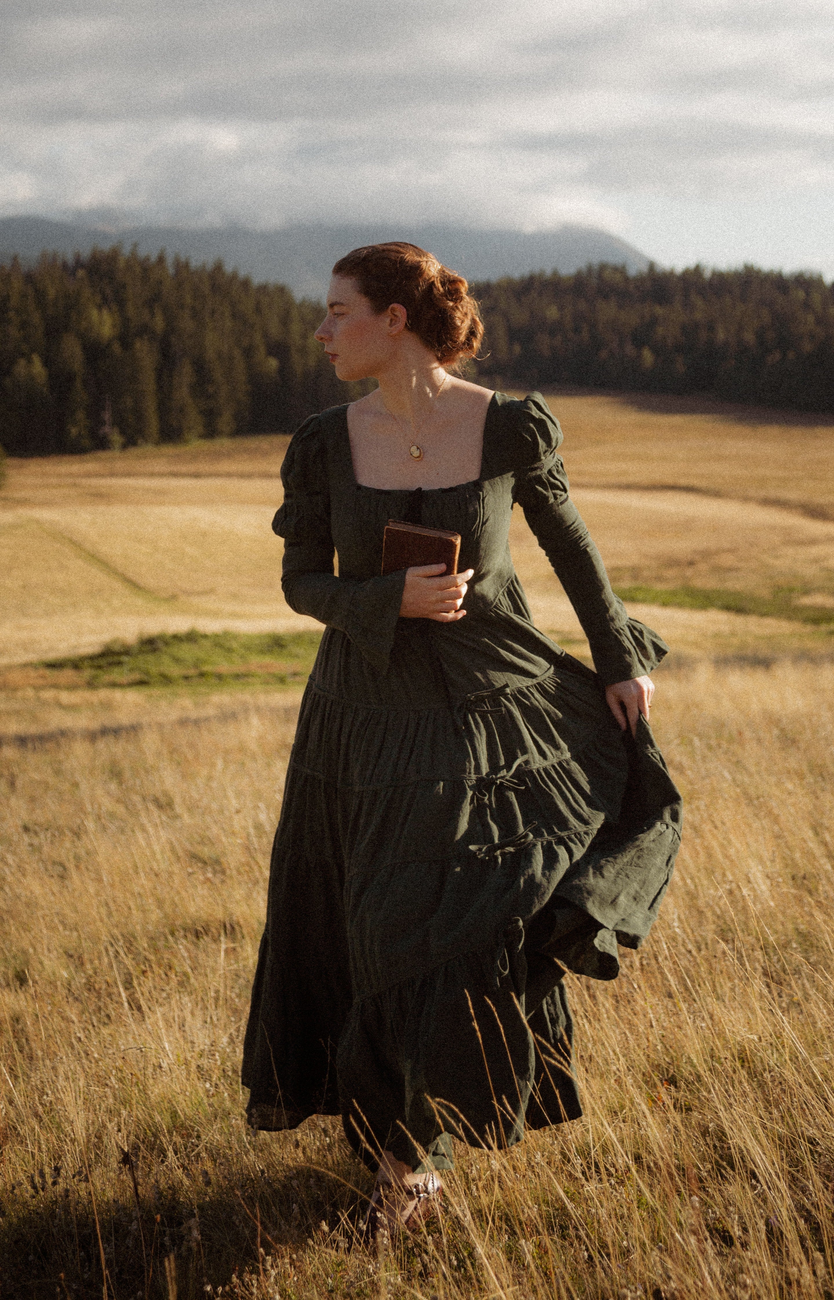 Queena 22 | Empired Maxi linen dress – Linennaive