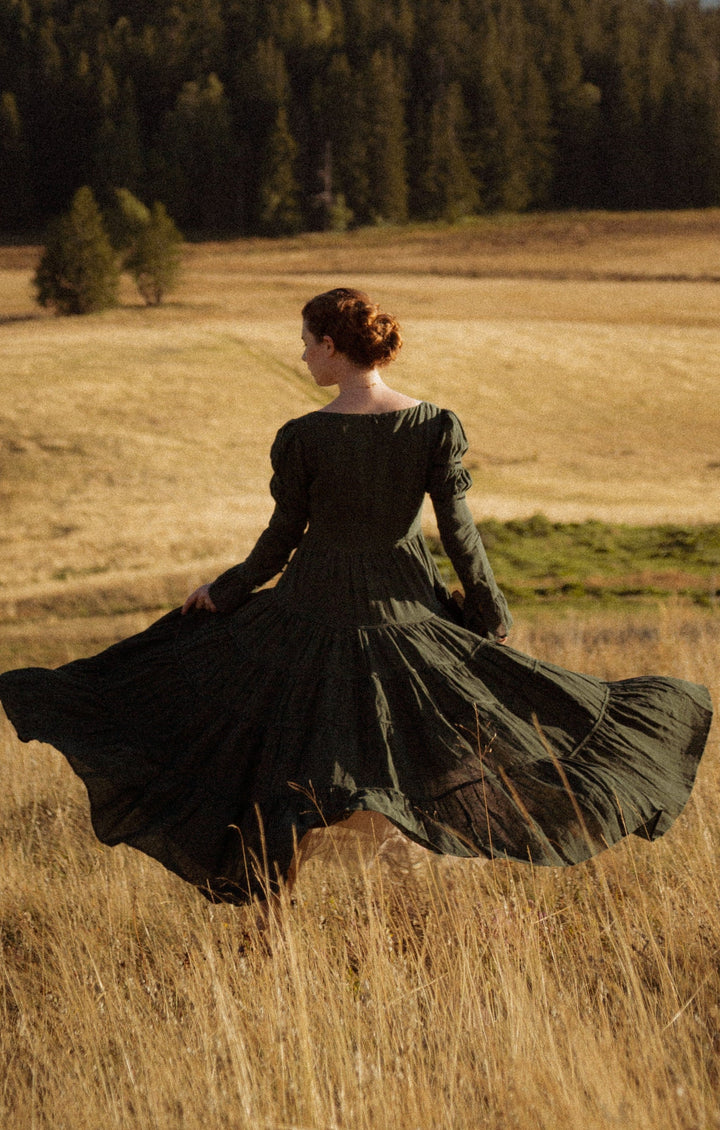 Queena 22 | Empired Maxi linen dress