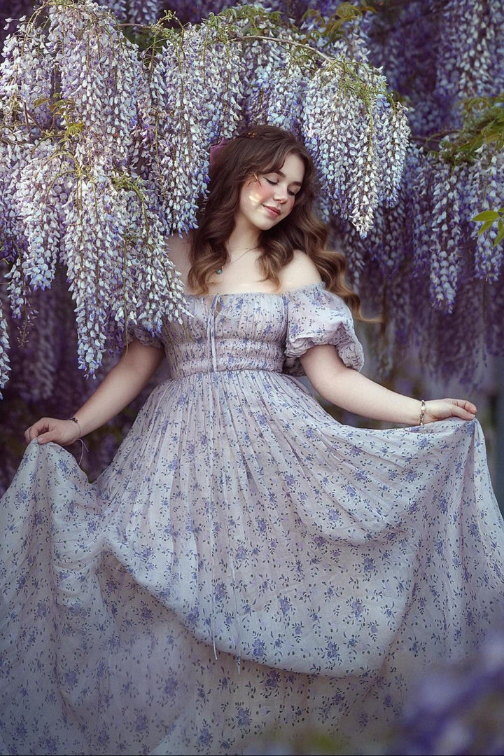 Alice 19 | Floral linen dress