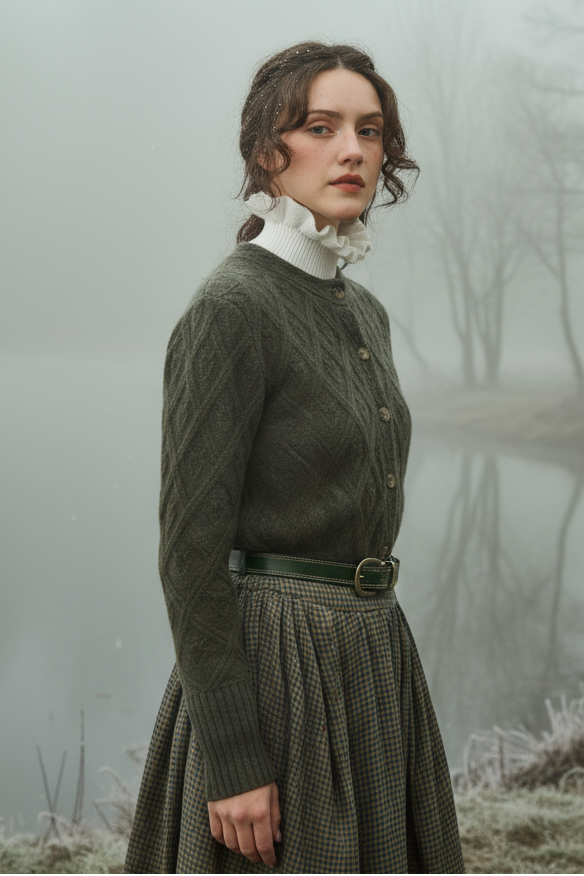 Flurry 17 | 100% Wool Sculptured Knitwear Cardigan