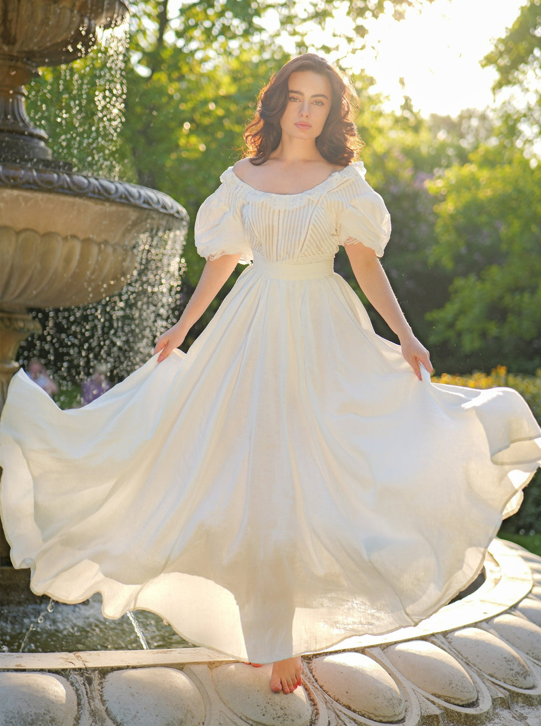 Essential White Linen Dresses Linennaive Essential White Linen Dresses Linennaive