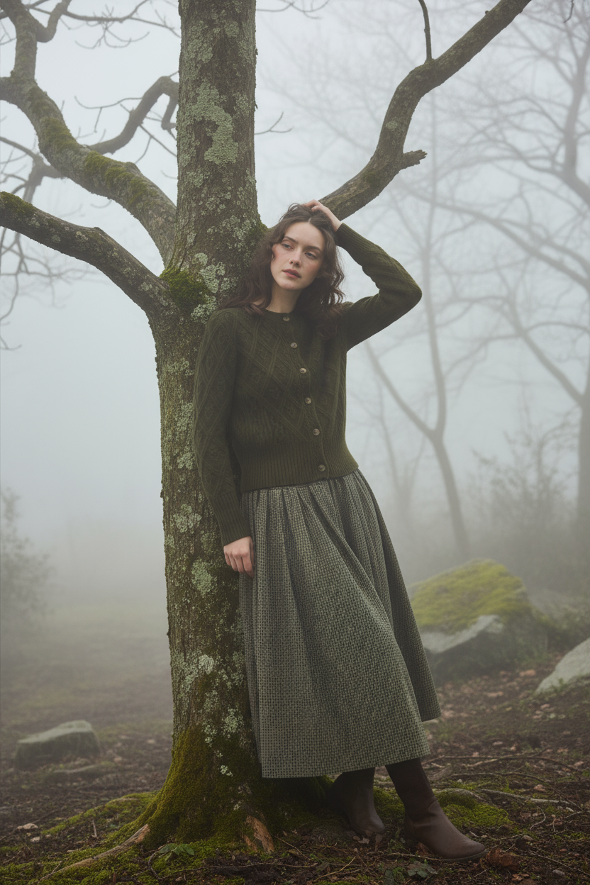 Flurry 17 | 100% Wool Sculptured Knitwear Cardigan