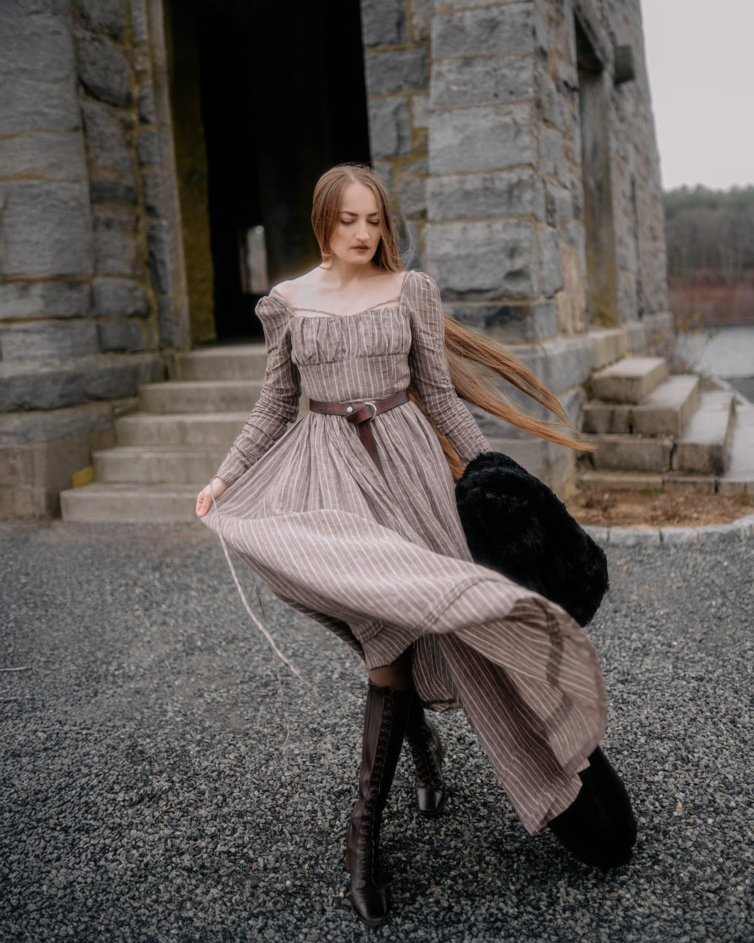 Monette 27 | Corset Linen Dress