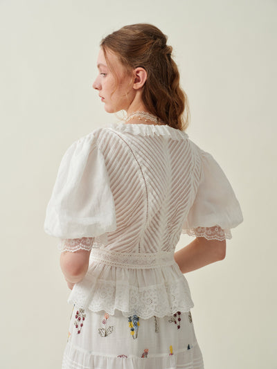 Zoe 16 | luxurious handmade blouse