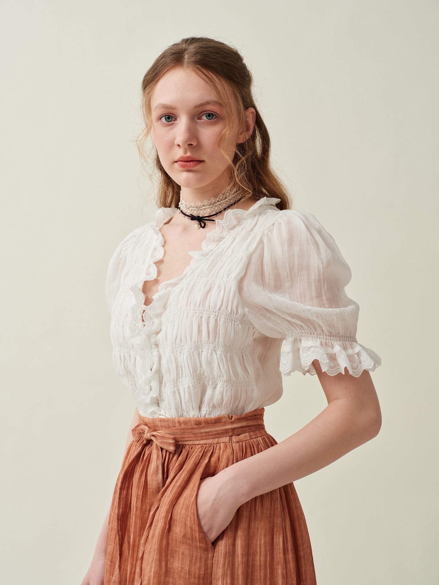 Beth 15 | flowy linen skirt