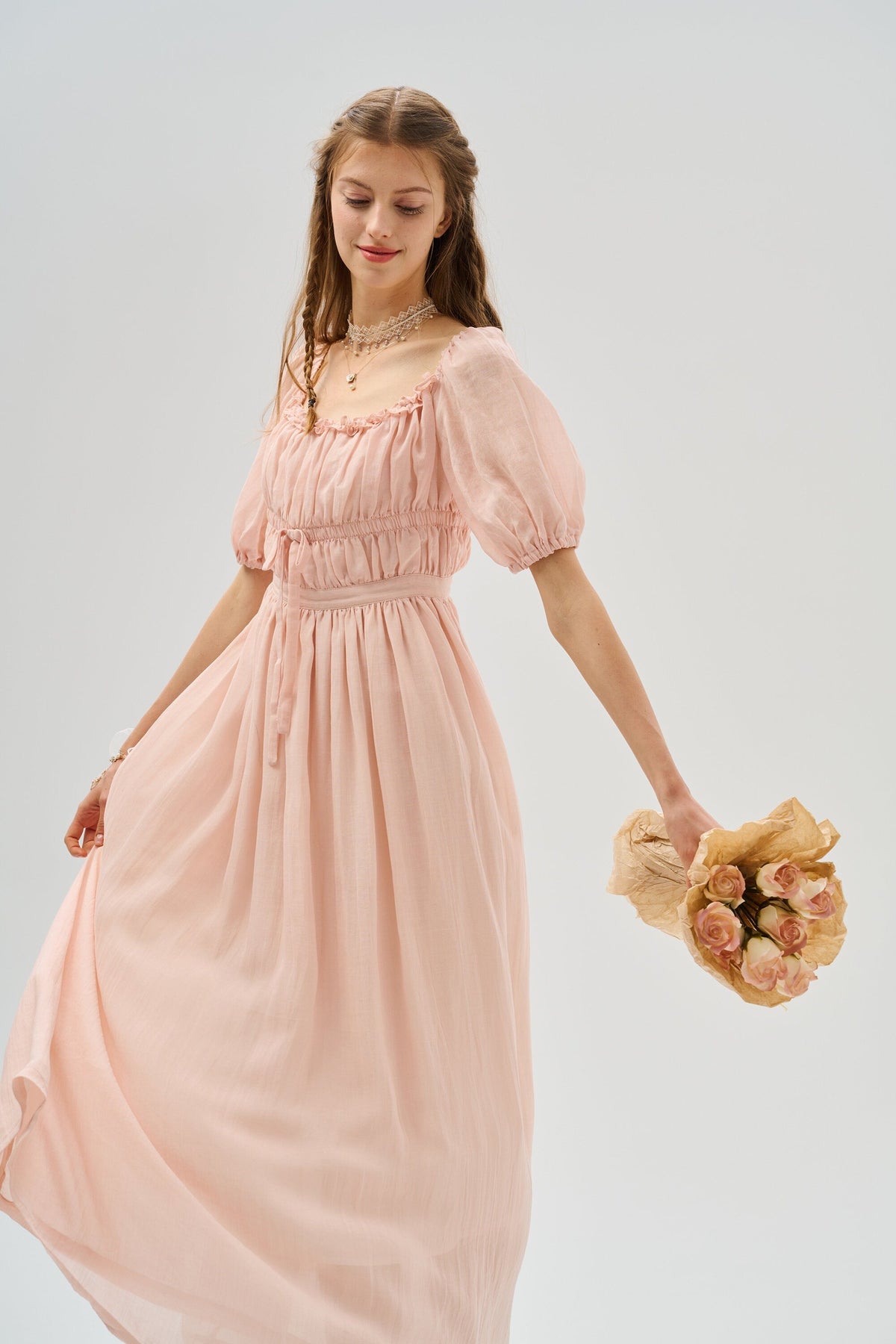Linen Dress - OS1434-11 main image 0
