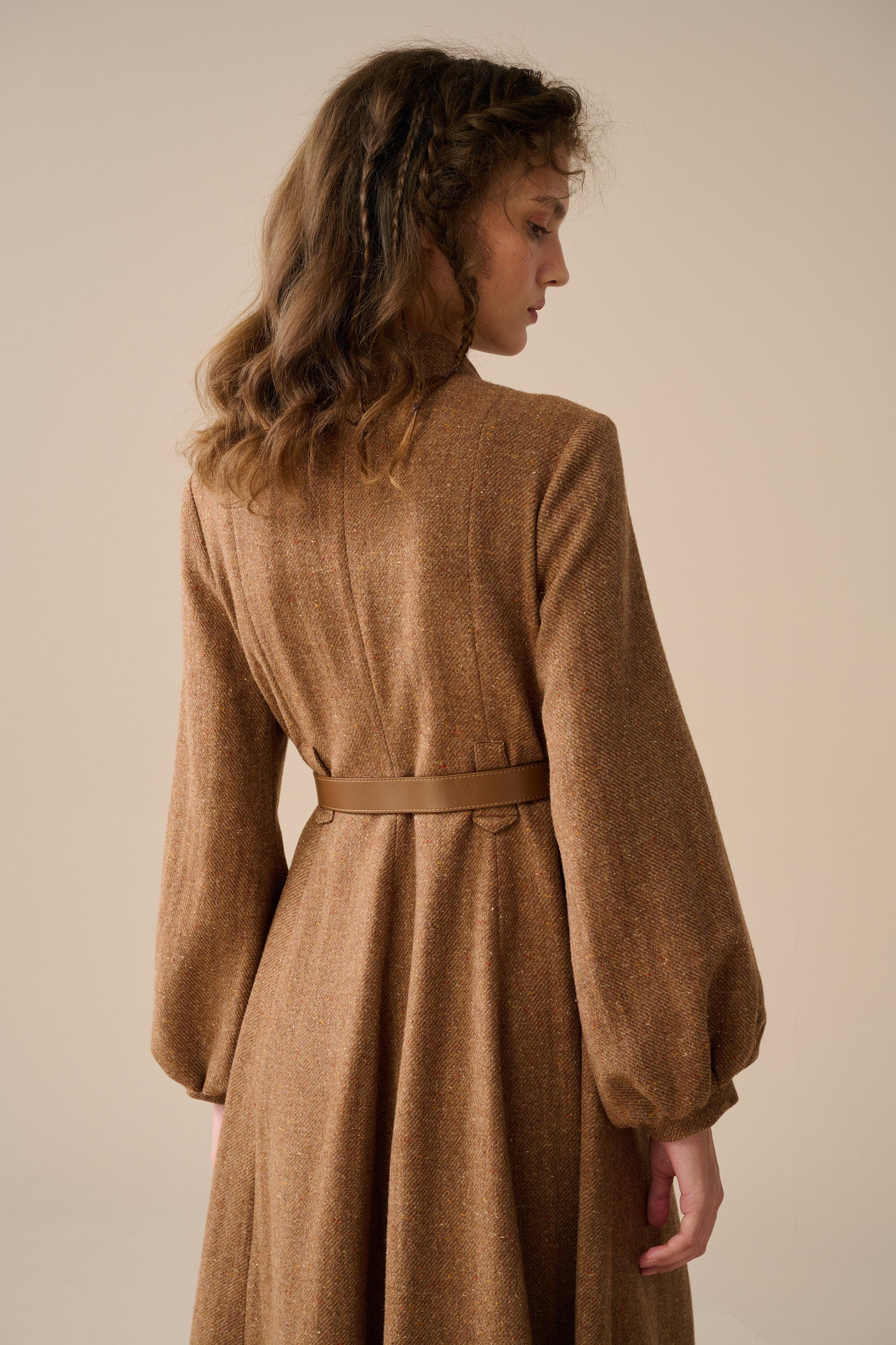 Margaret 25|100% wool buttoned down coat – Linennaive