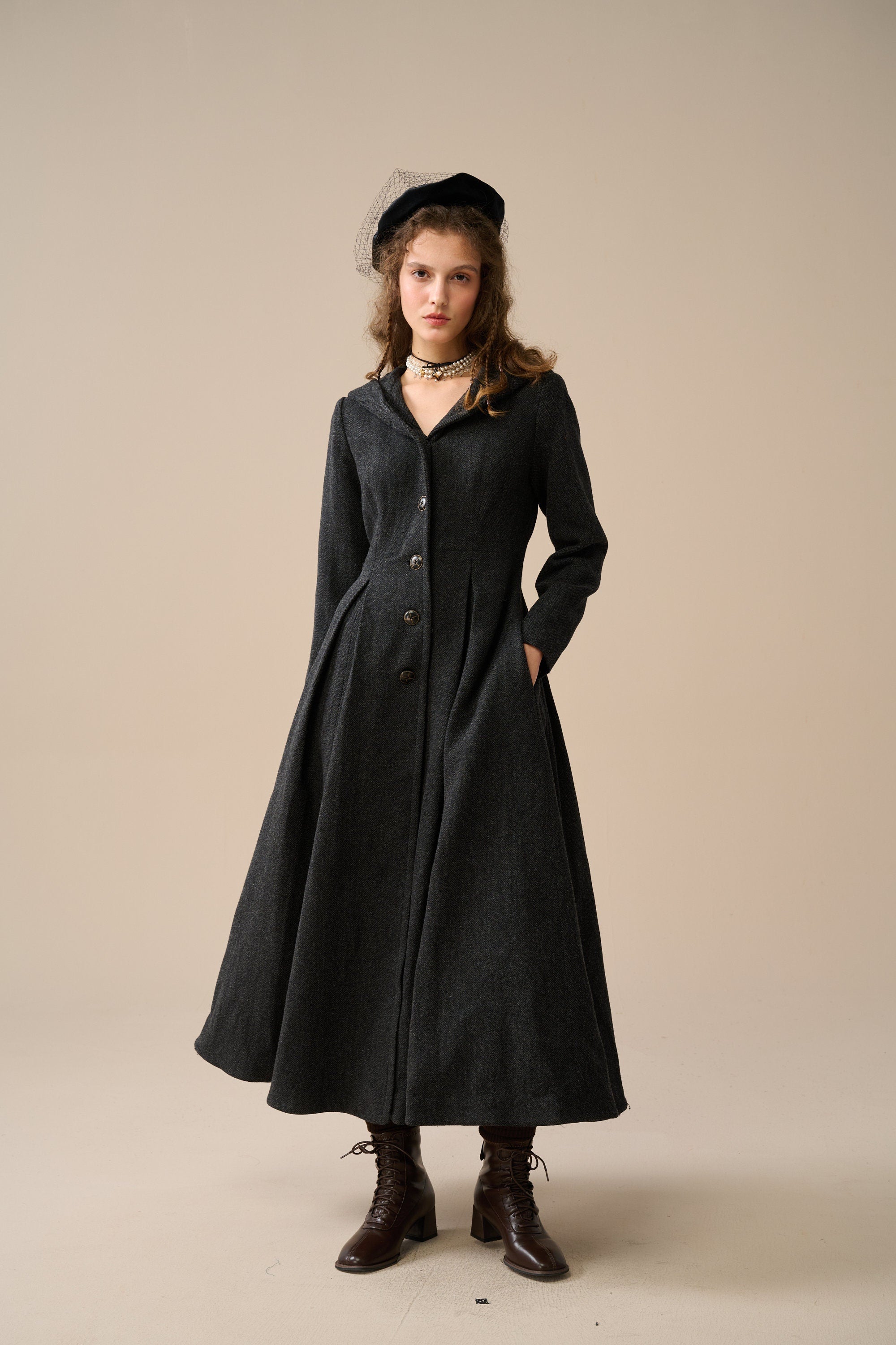 My Fair Lady 26 | Hooded Wool Coat – Linennaive