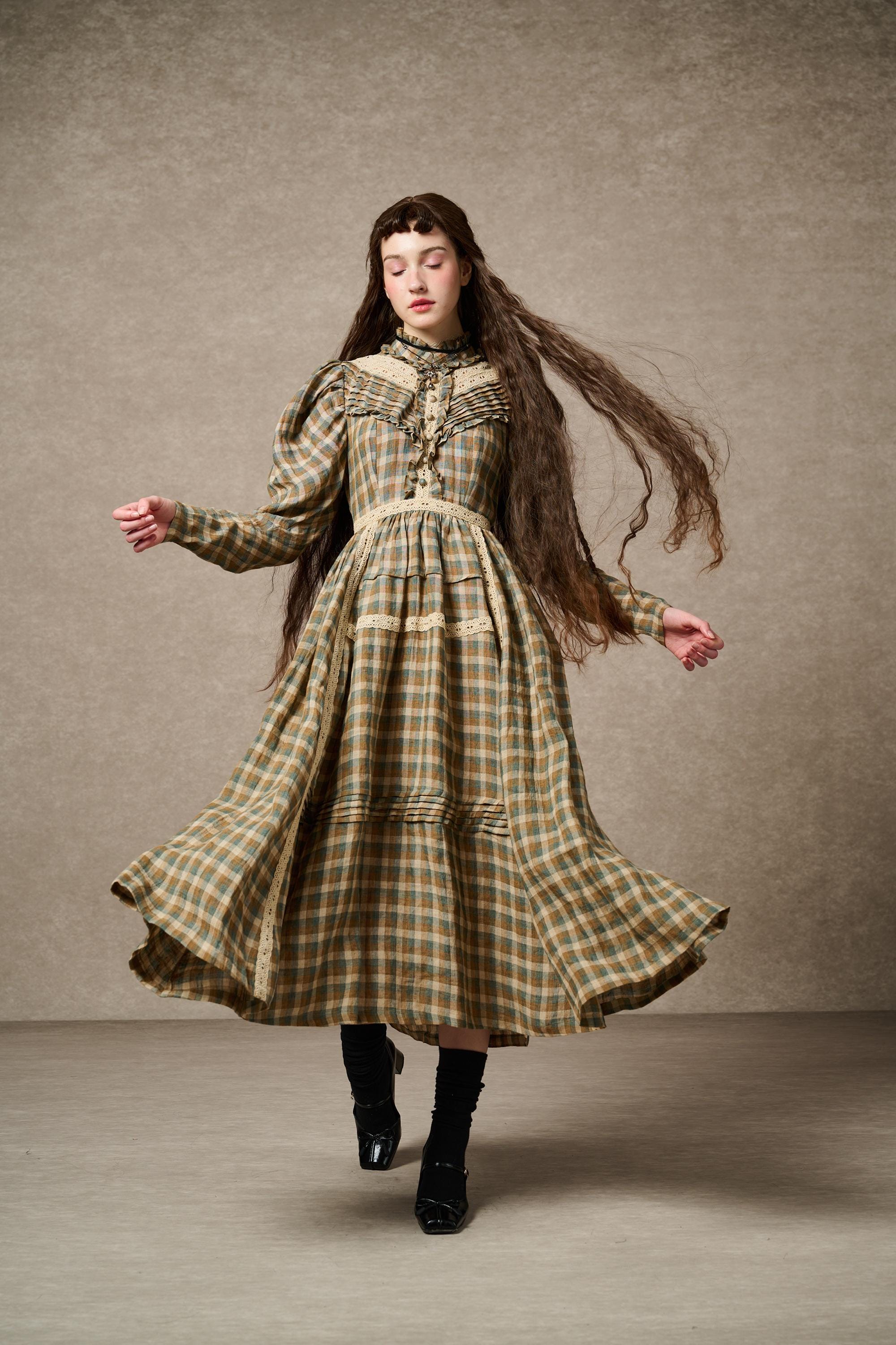 MARY 18 | VINTAGE LINEN DRESS GOWN – Linennaive