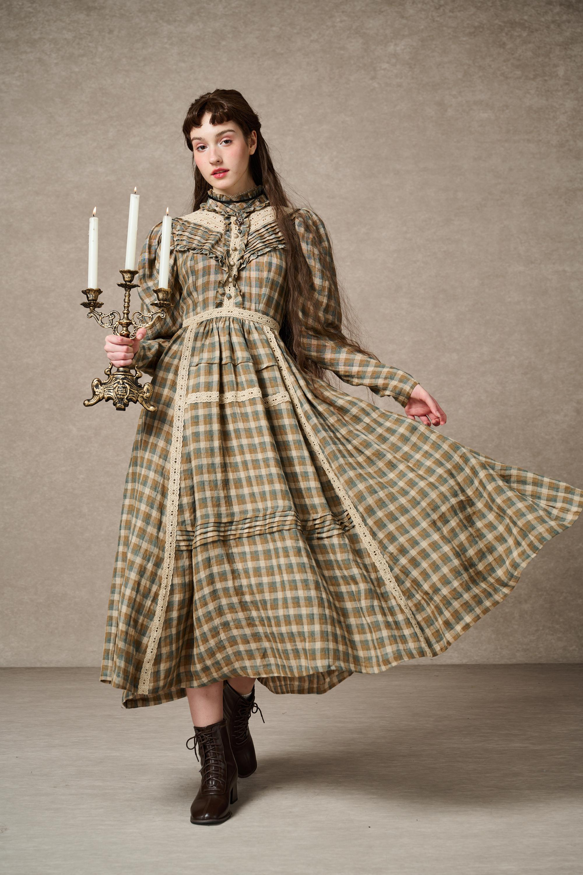 MARY 18 | VINTAGE LINEN DRESS GOWN – Linennaive