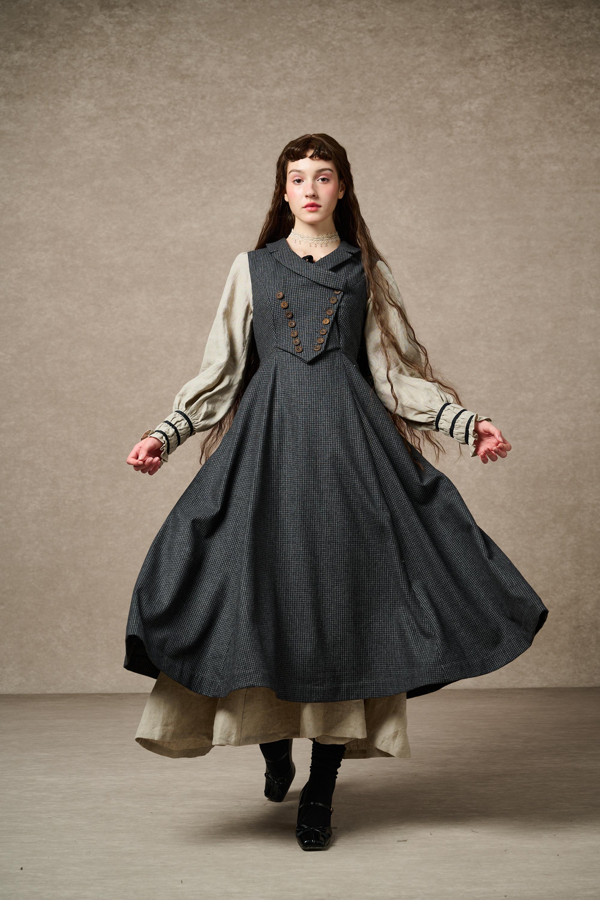 Helen 17| Vintage wool dress – Linennaive