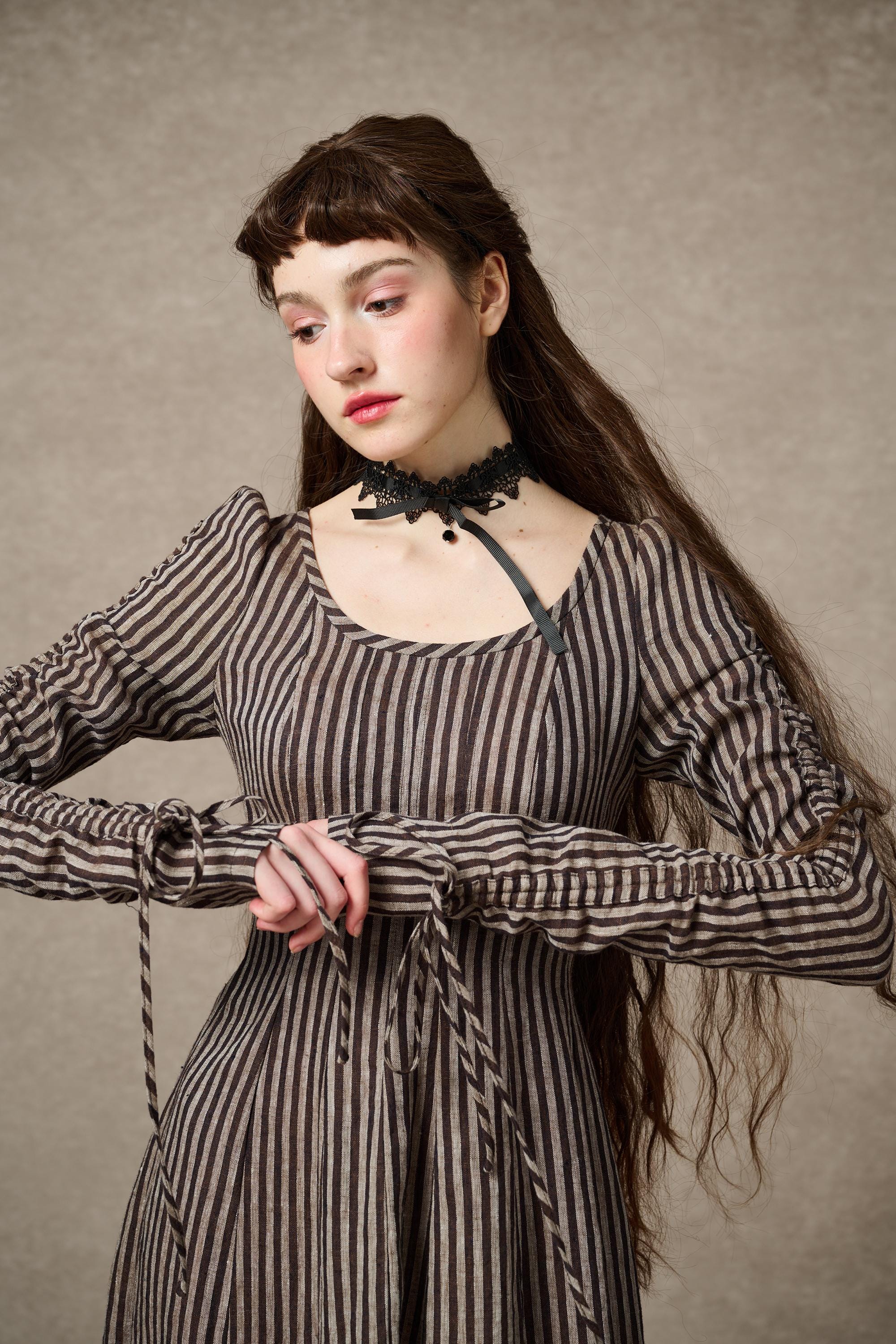 Crystal 17 | Victorian maxi linen dress – Linennaive