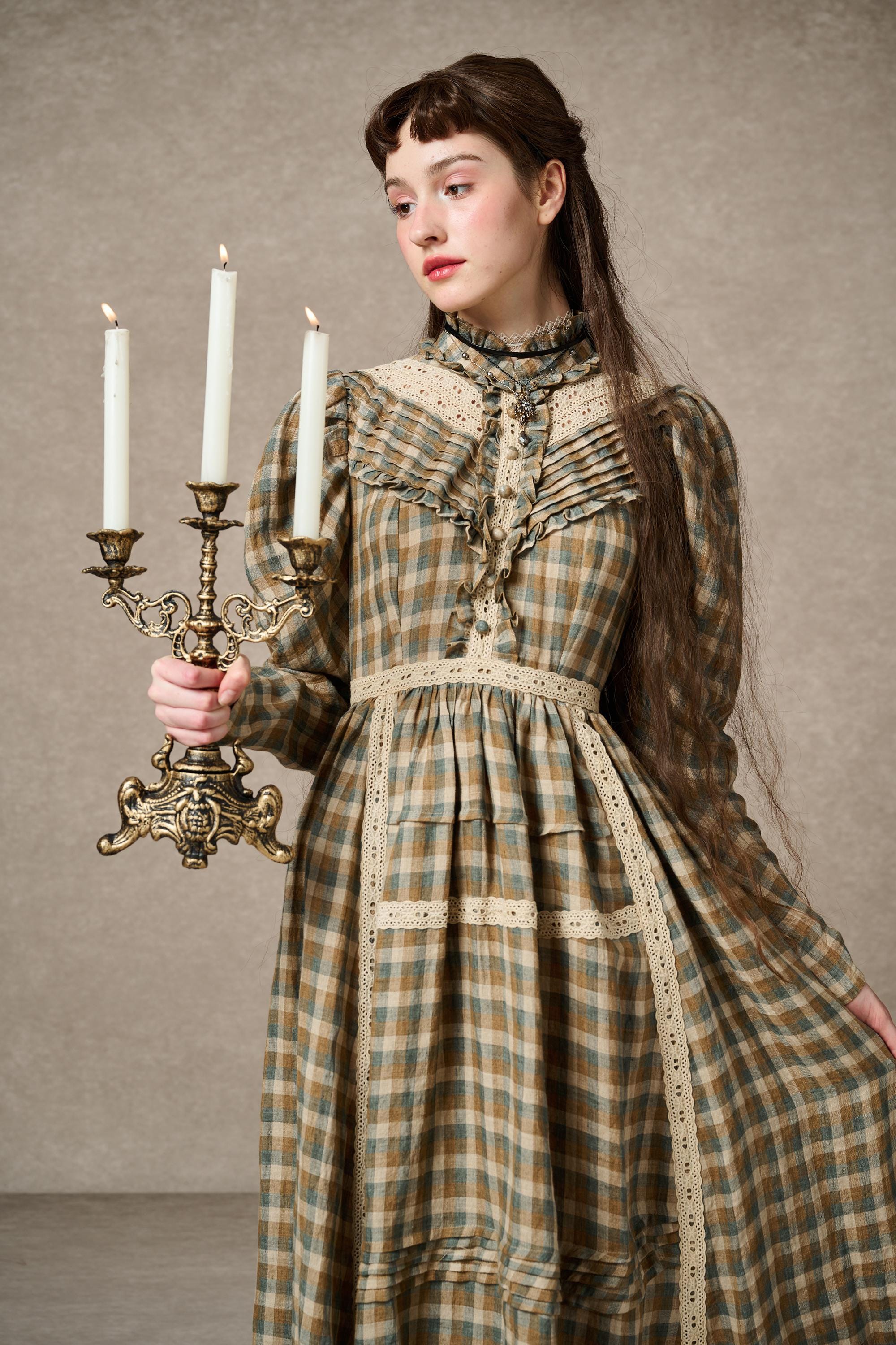 MARY 18 | VINTAGE LINEN DRESS GOWN – Linennaive