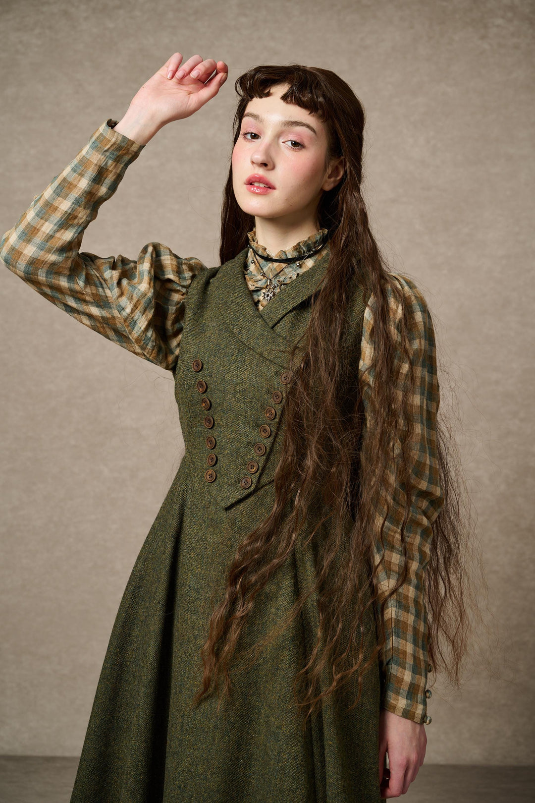 Helen 17| Vintage wool dress Plum / XS