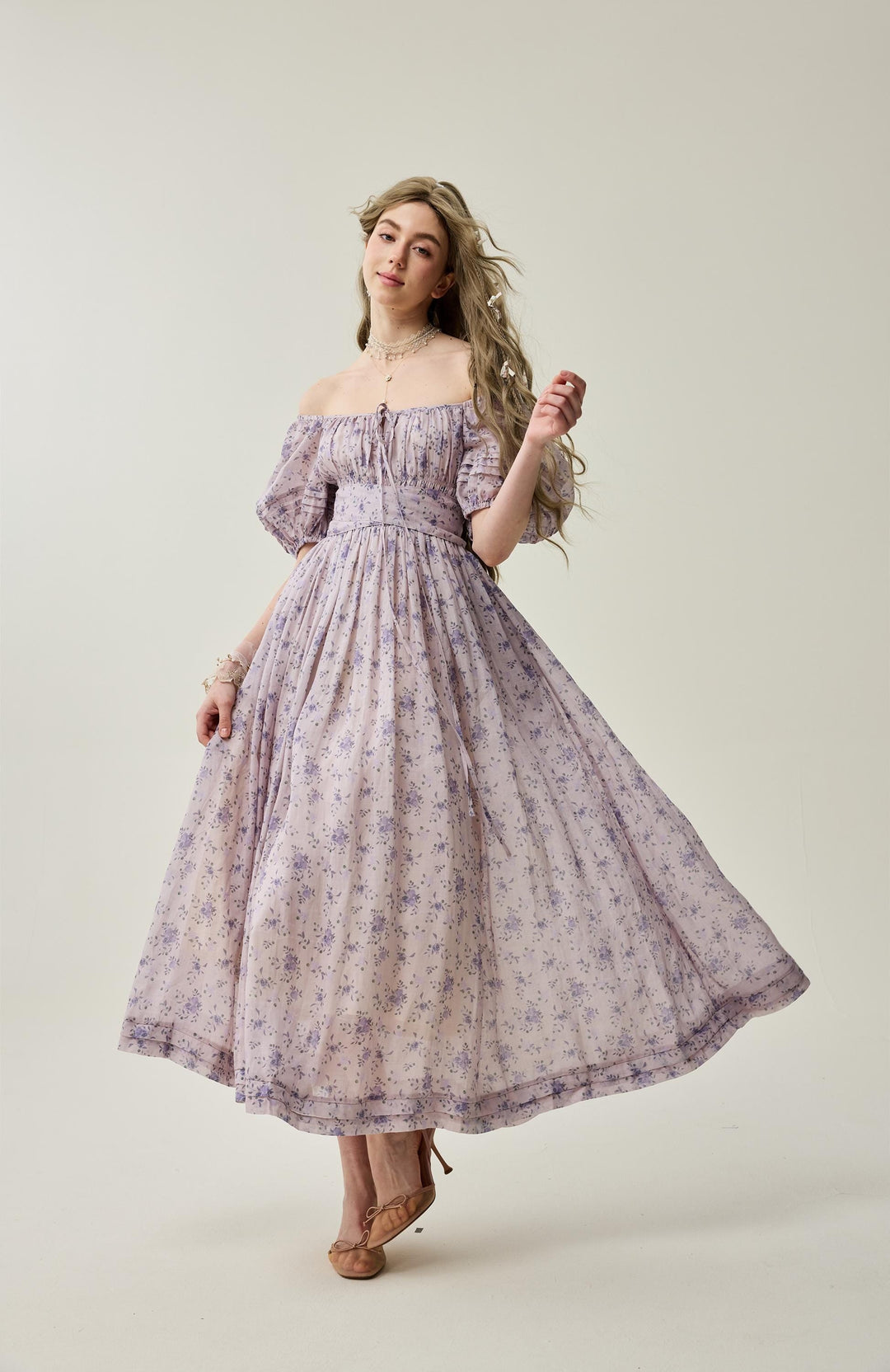 flower linen dress Women's Florals in Focus Multi Floral Blend Tie Front Maxi | Size: S Crafted from linen boasting a multicolour florals print Alice 19 | Floral linen