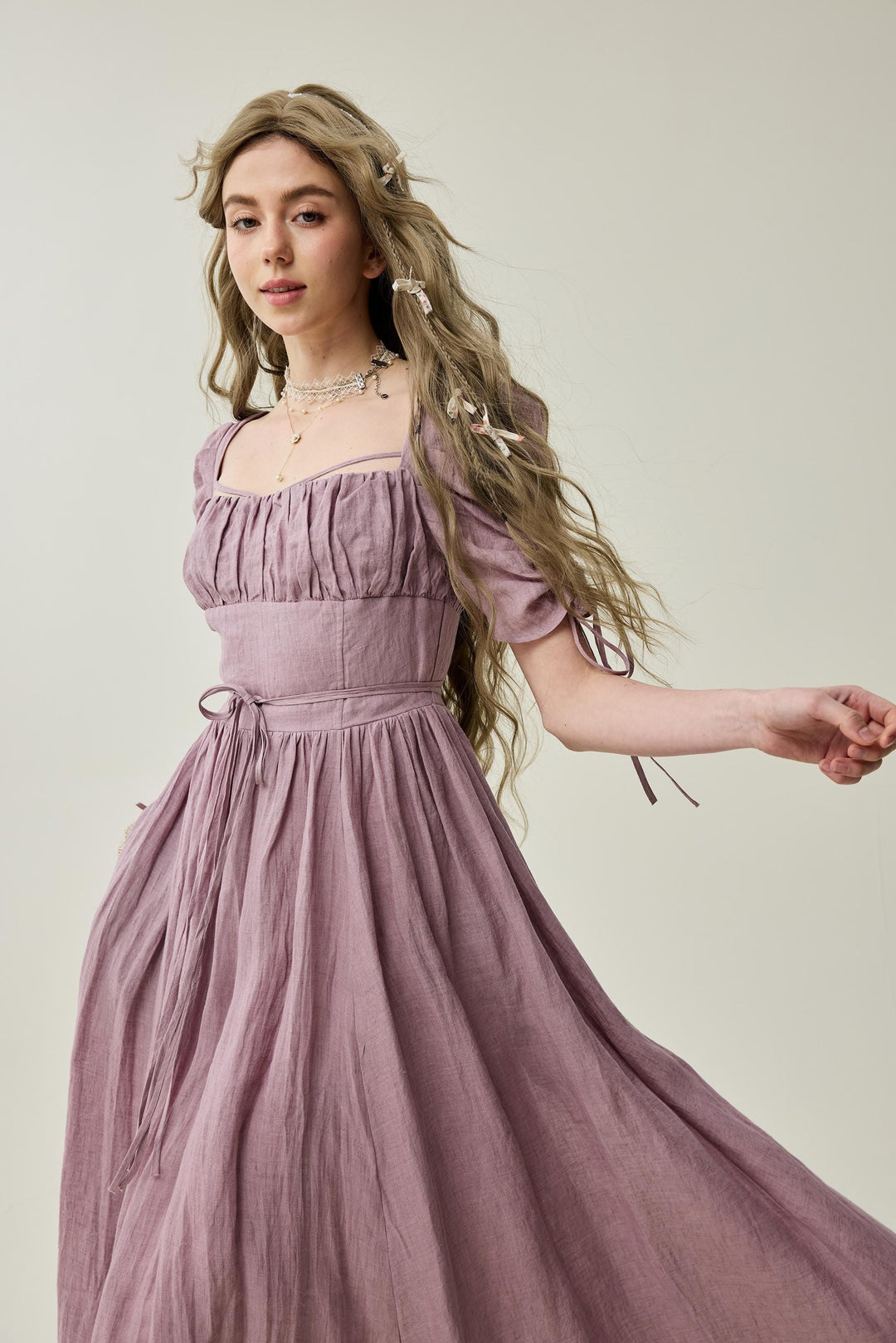 monette linen maxi dress Monette Linen Maxi Dress (Women)