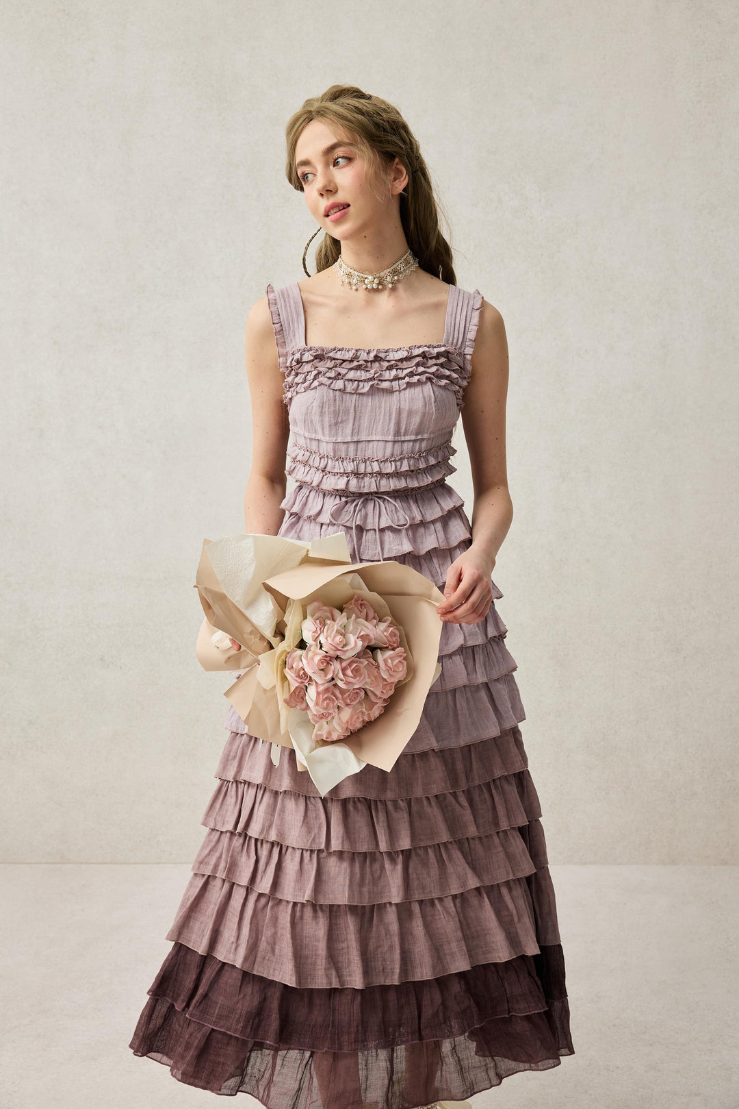 Petals 22 | Dreamy gradient Linen Dress Petals 22 | Dreamy gradient Linen Dress