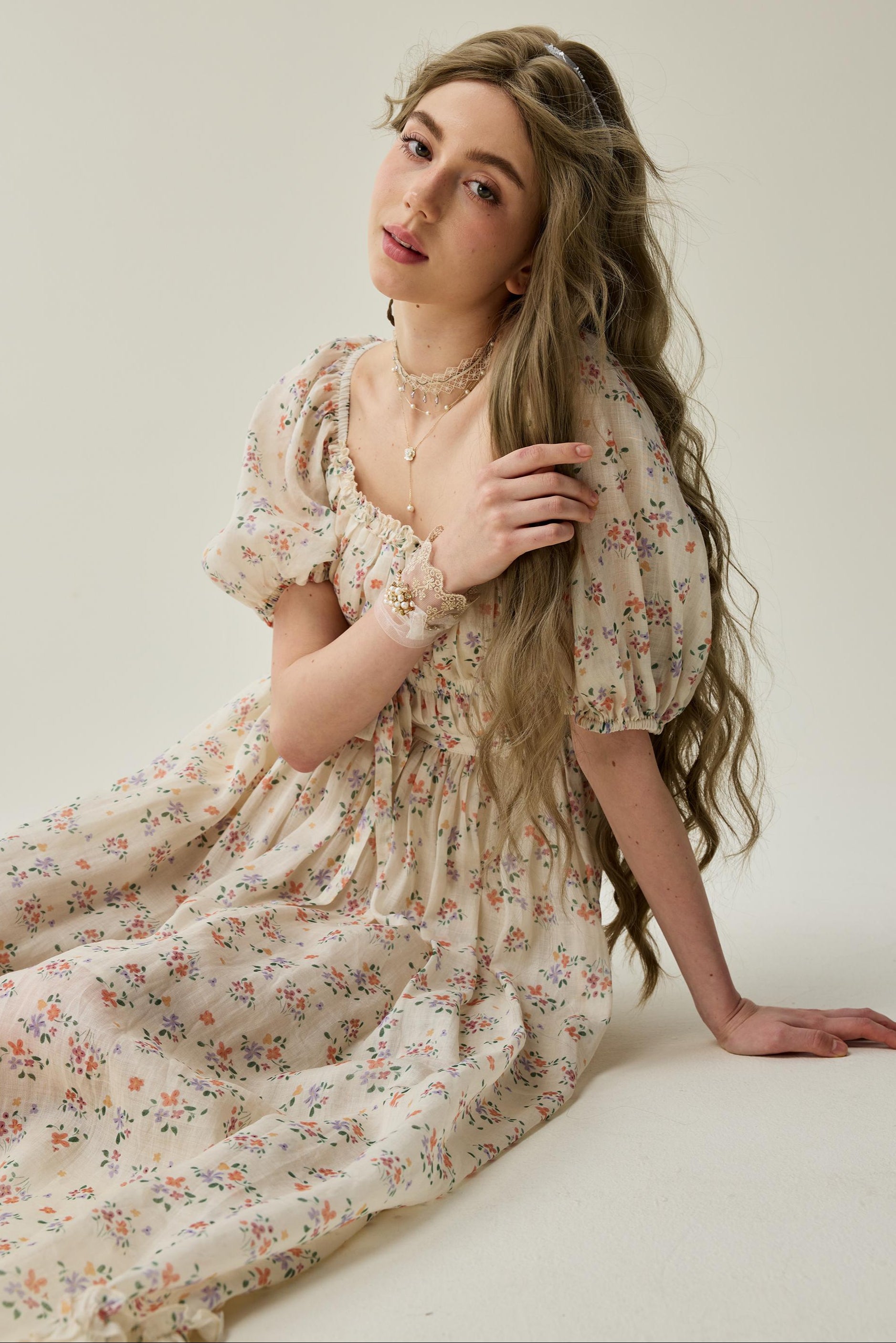 Osmanthus 01 | maxi linen dress – Linennaive