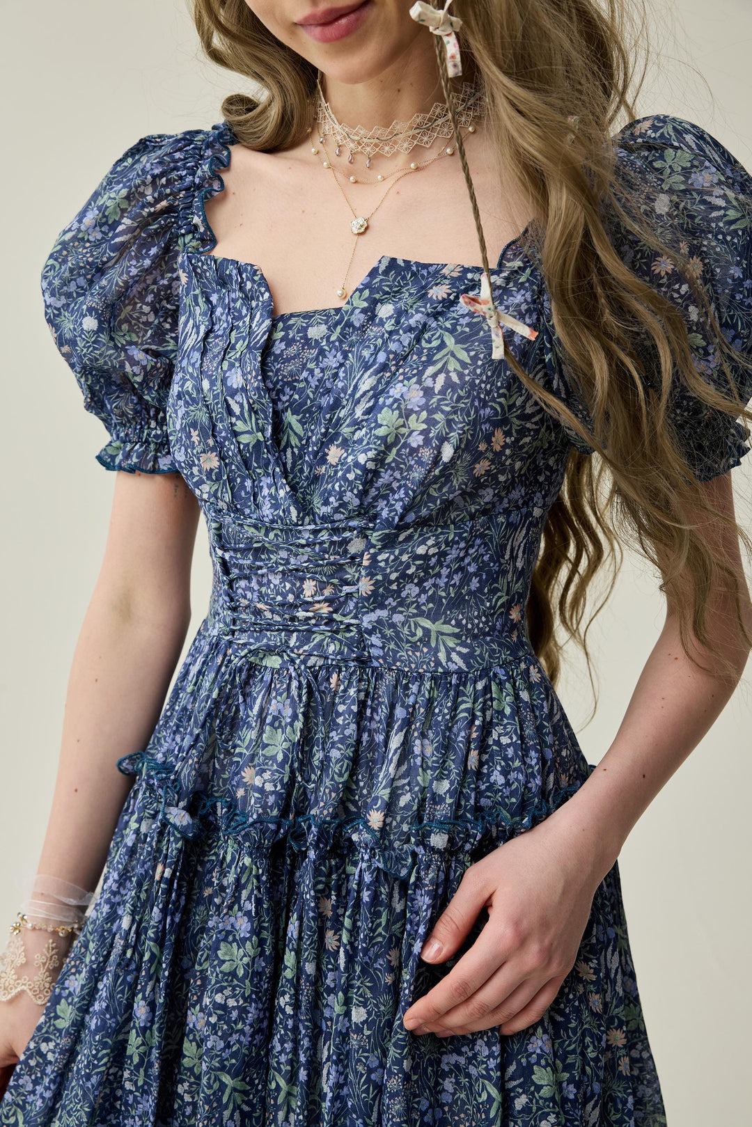 printed linen dresses Multi Tropical Print Linen Midi Dress - All Dresses