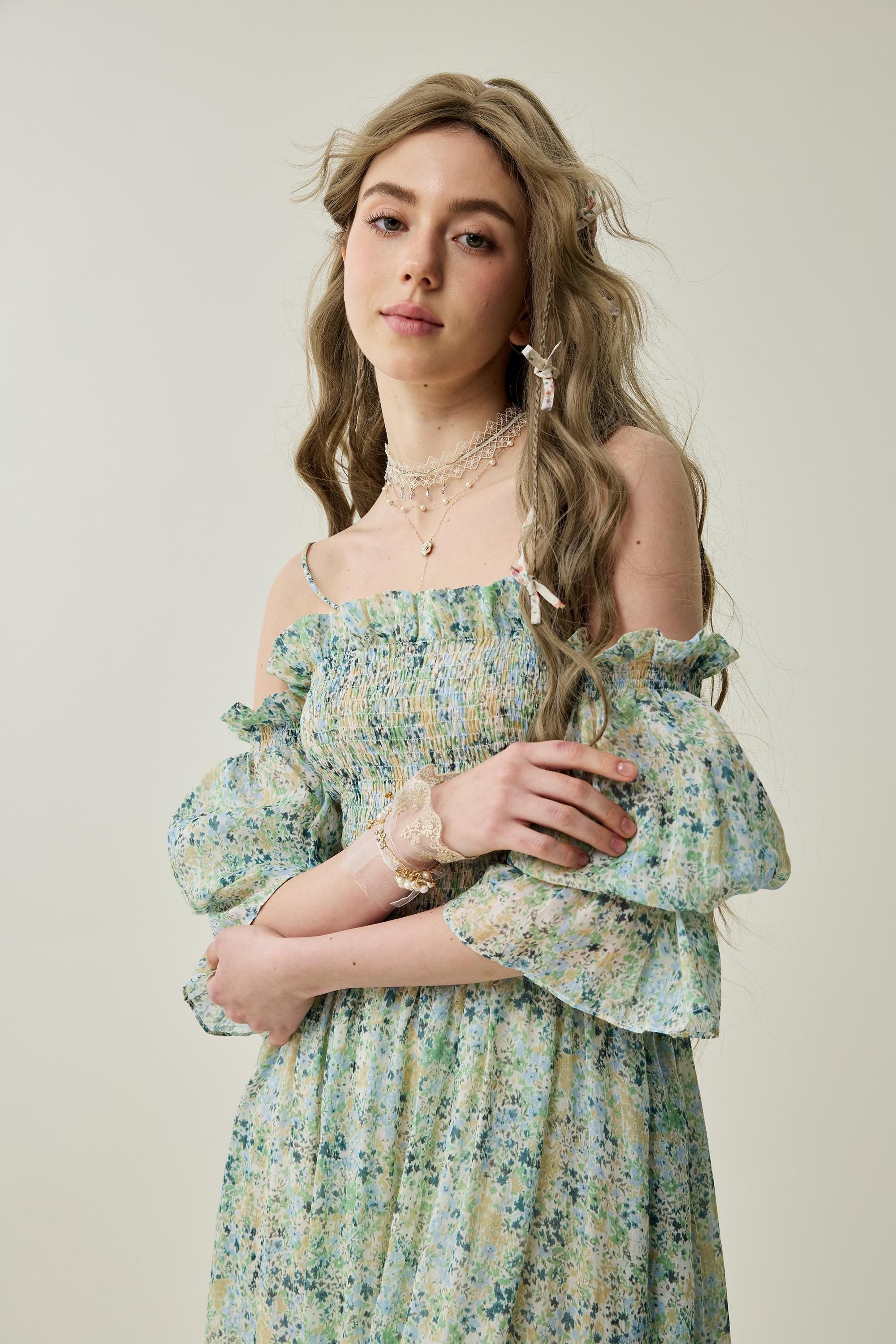 Vines 25| Floral linen dress – Linennaive