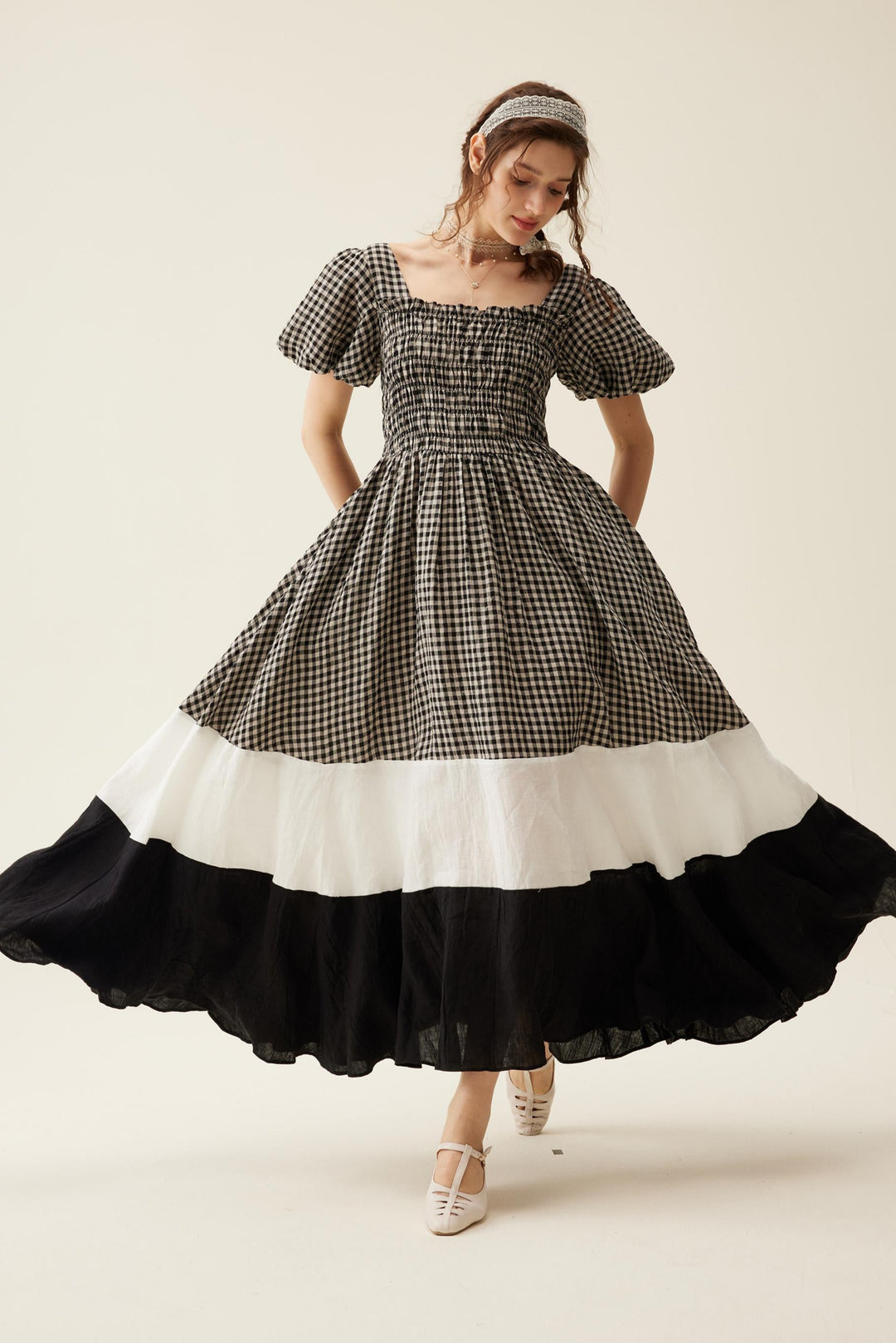 Ocean 15 | smocking linen dress Ocean 15 | smocking linen dress