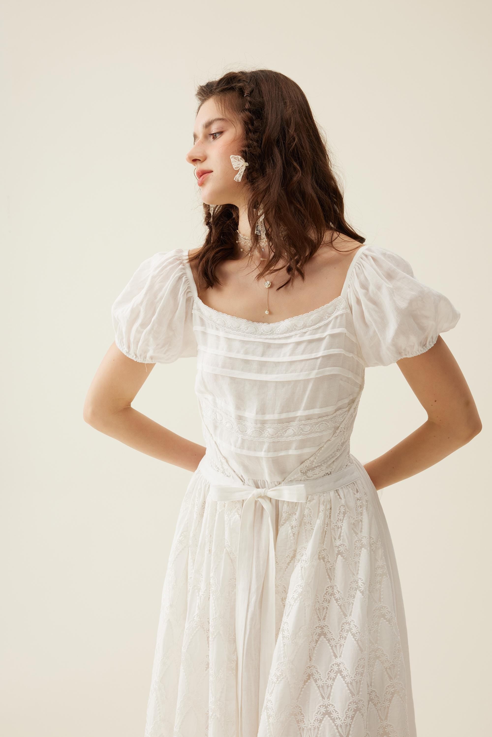 Amelia 17 | Wrapped linen dress – Linennaive