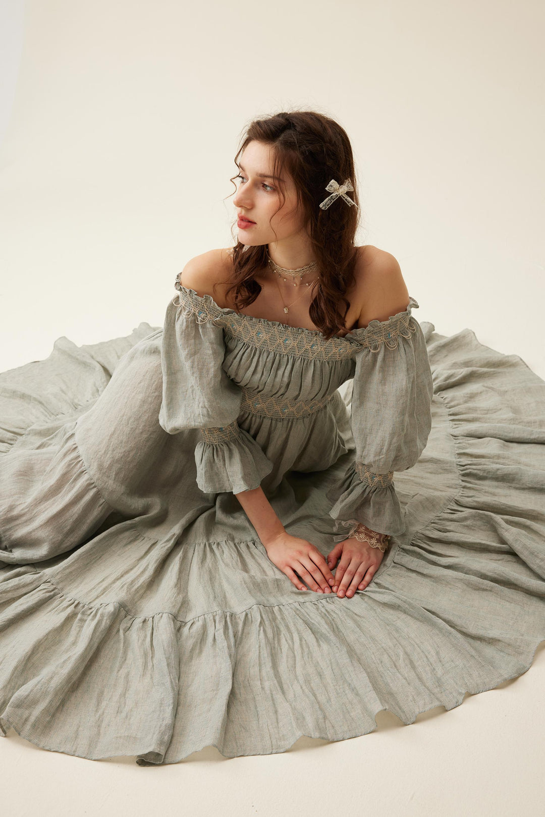 cloud dress Elysian Crystal Cloud Gown Teuta Matoshi