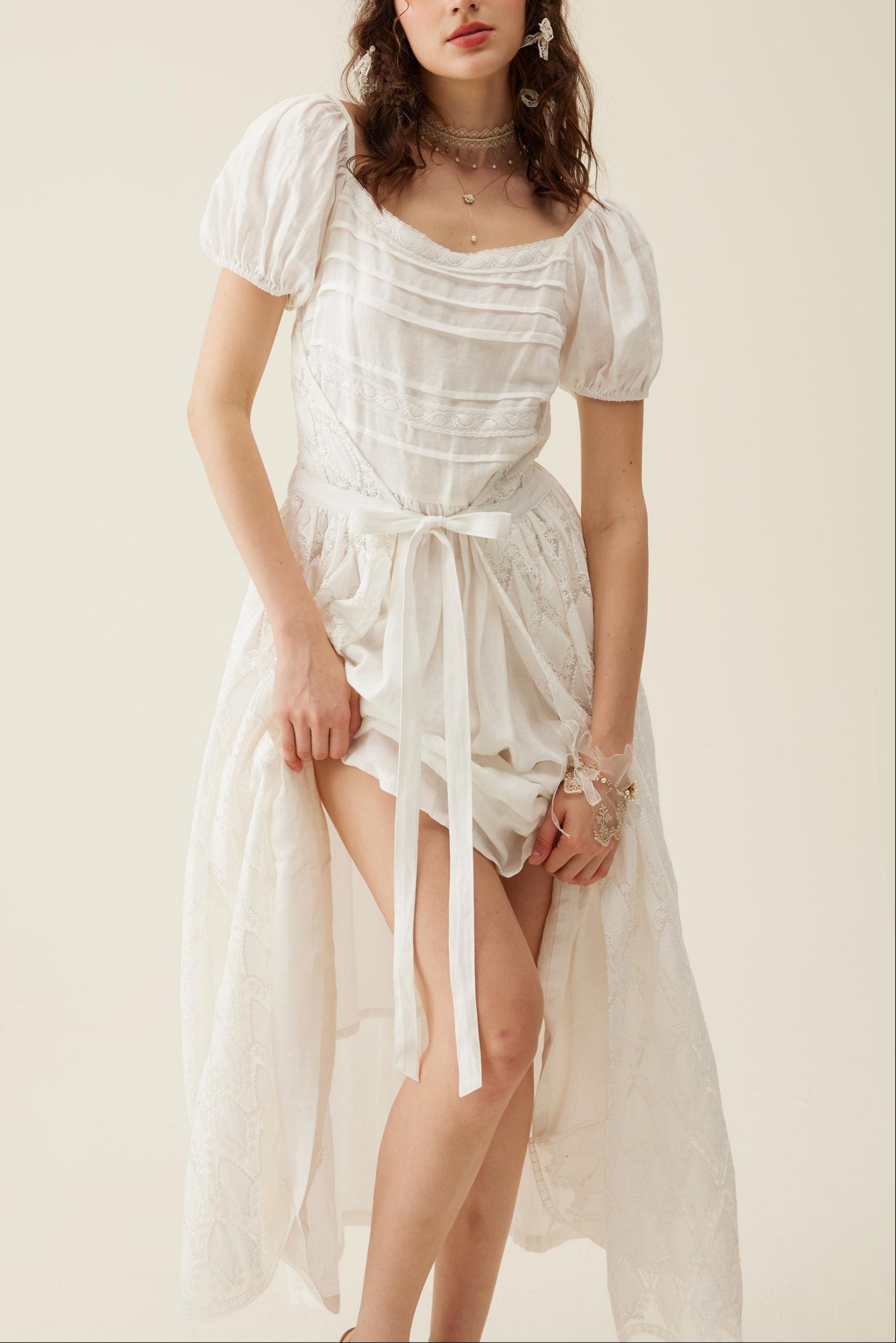 Amelia 17 | Wrapped linen dress – Linennaive